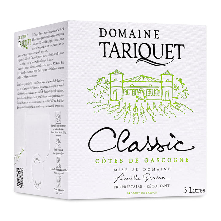 Domaine Tariquet - Classic White Wine - Côtes de Gascogne PGI - dry - 3L Bag-in-Box