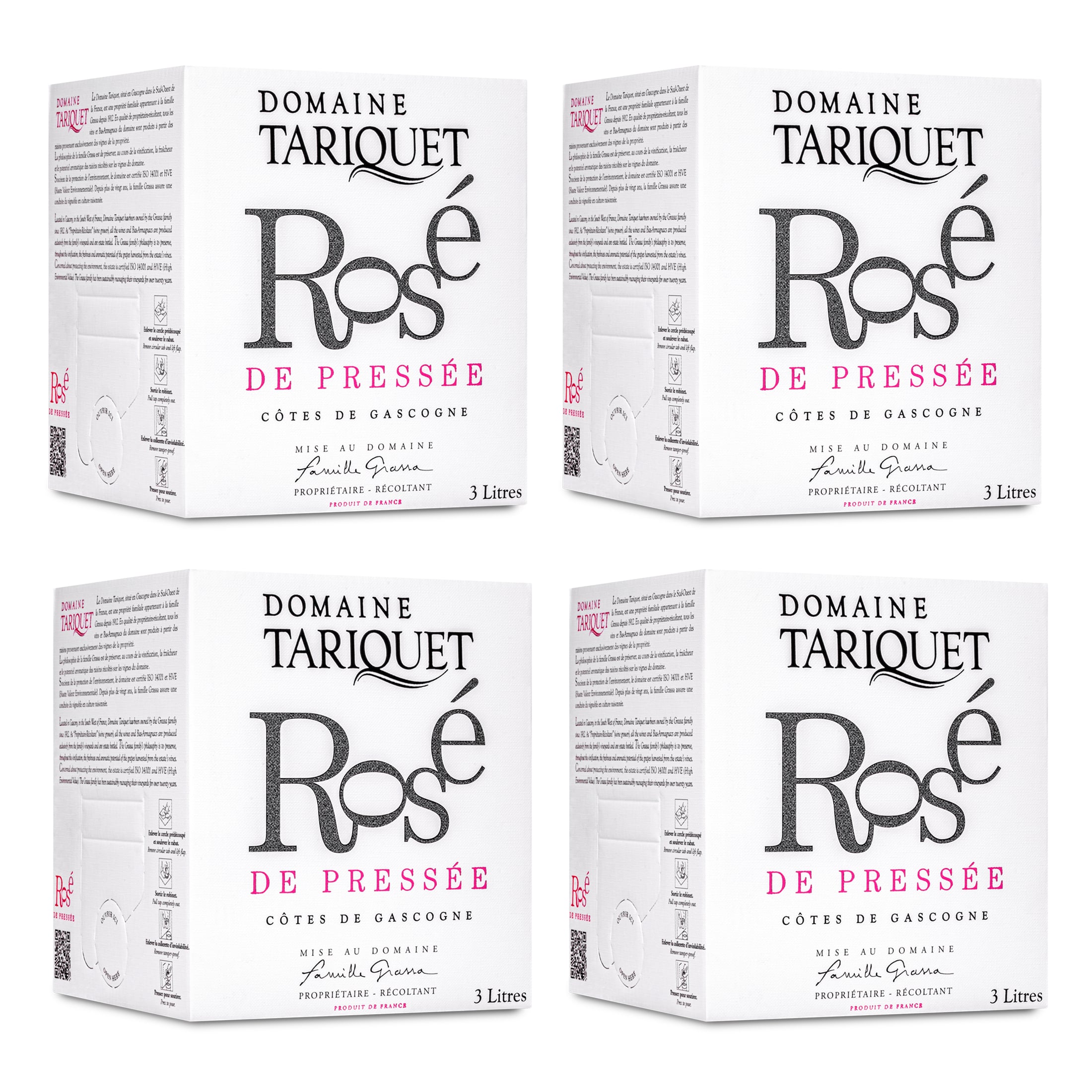 Domaine Tariquet - Rosé - Côtes de Gascogne IGP - dry - Bag-in-Box 3L