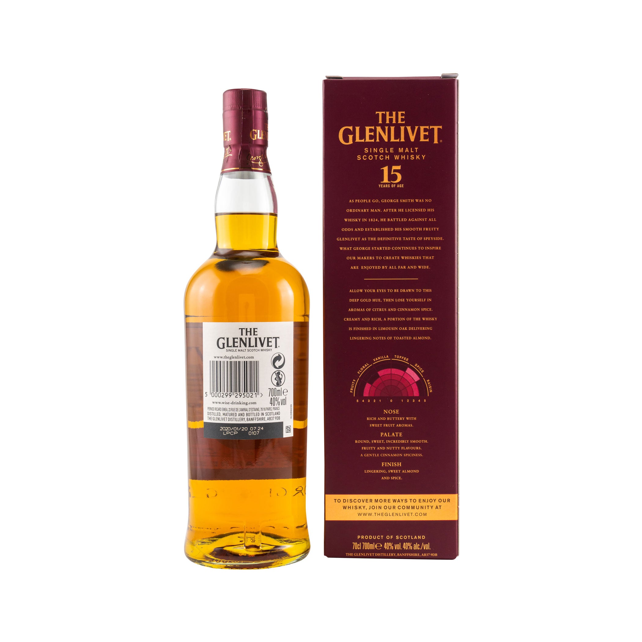 The Glenlivet 15 Jahre – French Oak Reserve Scotch Single Malt Whisky