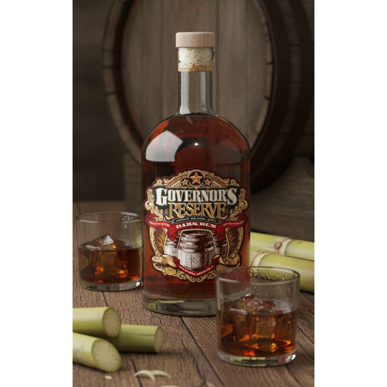 Governor's Reserve Dark 0.5L - Cayman Islands Spirit with a sweet and smoky taste