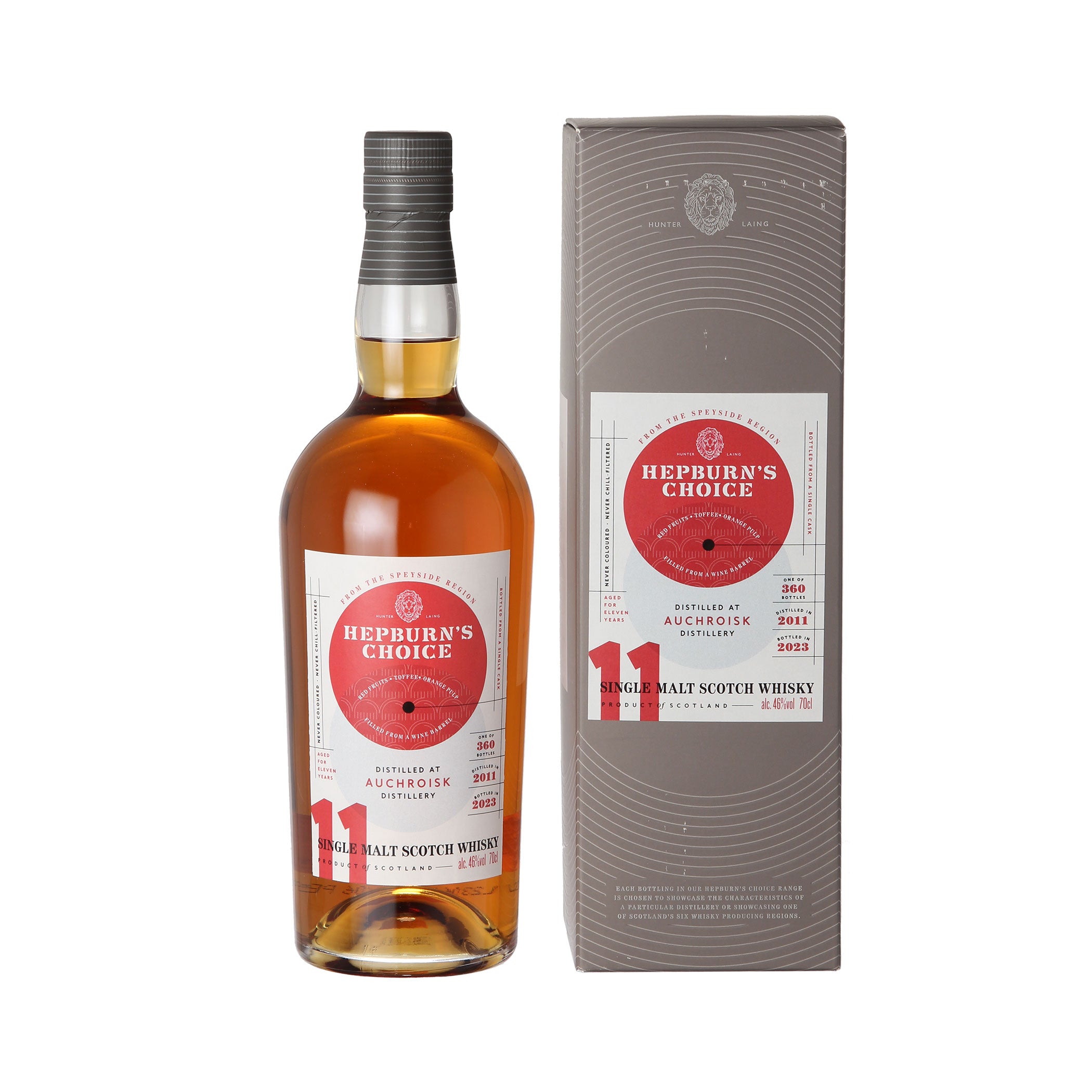 Auchroisk 11 Jahre - Hunter Laing - Hepburn’s Choice - Speyside Single Malt Whisky