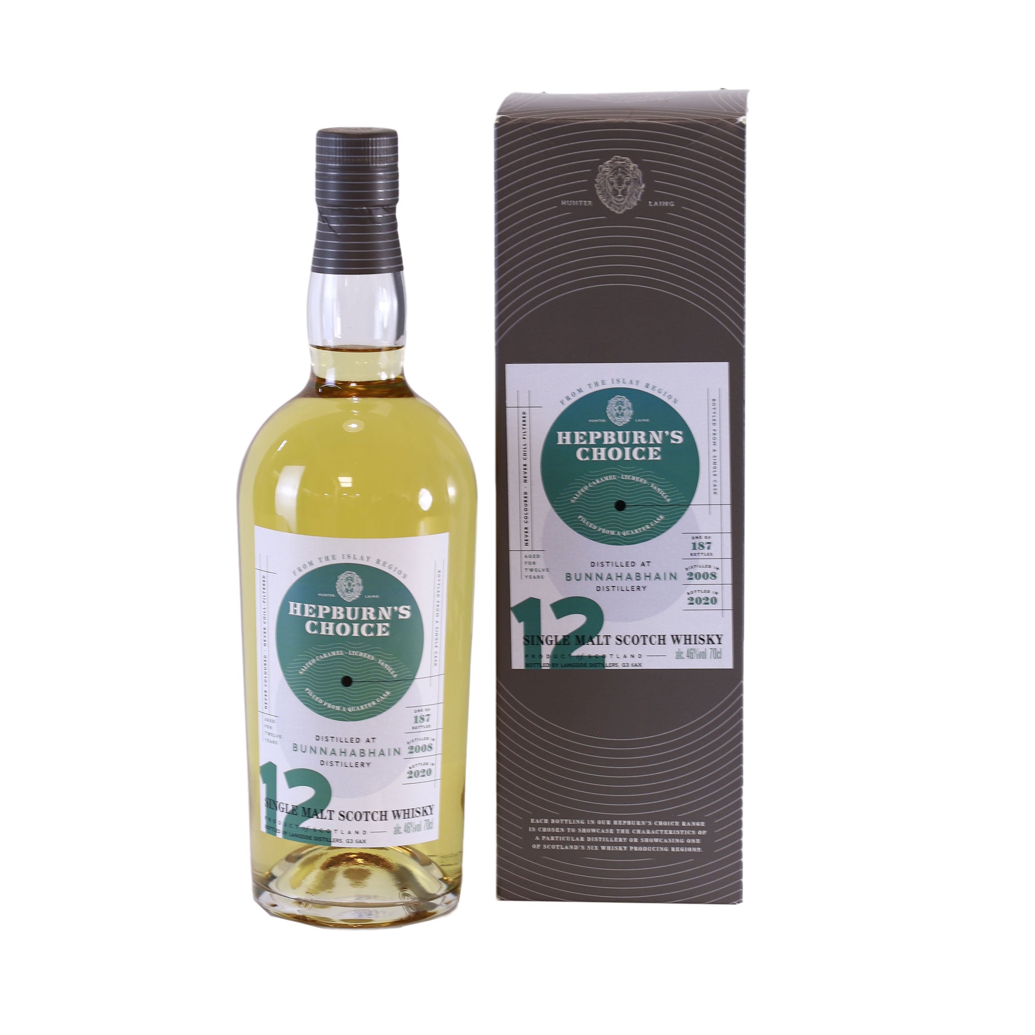 Bunnahabhain Hepburn's Choice Quater Cask 2008/2020 12 Jahre, 46%