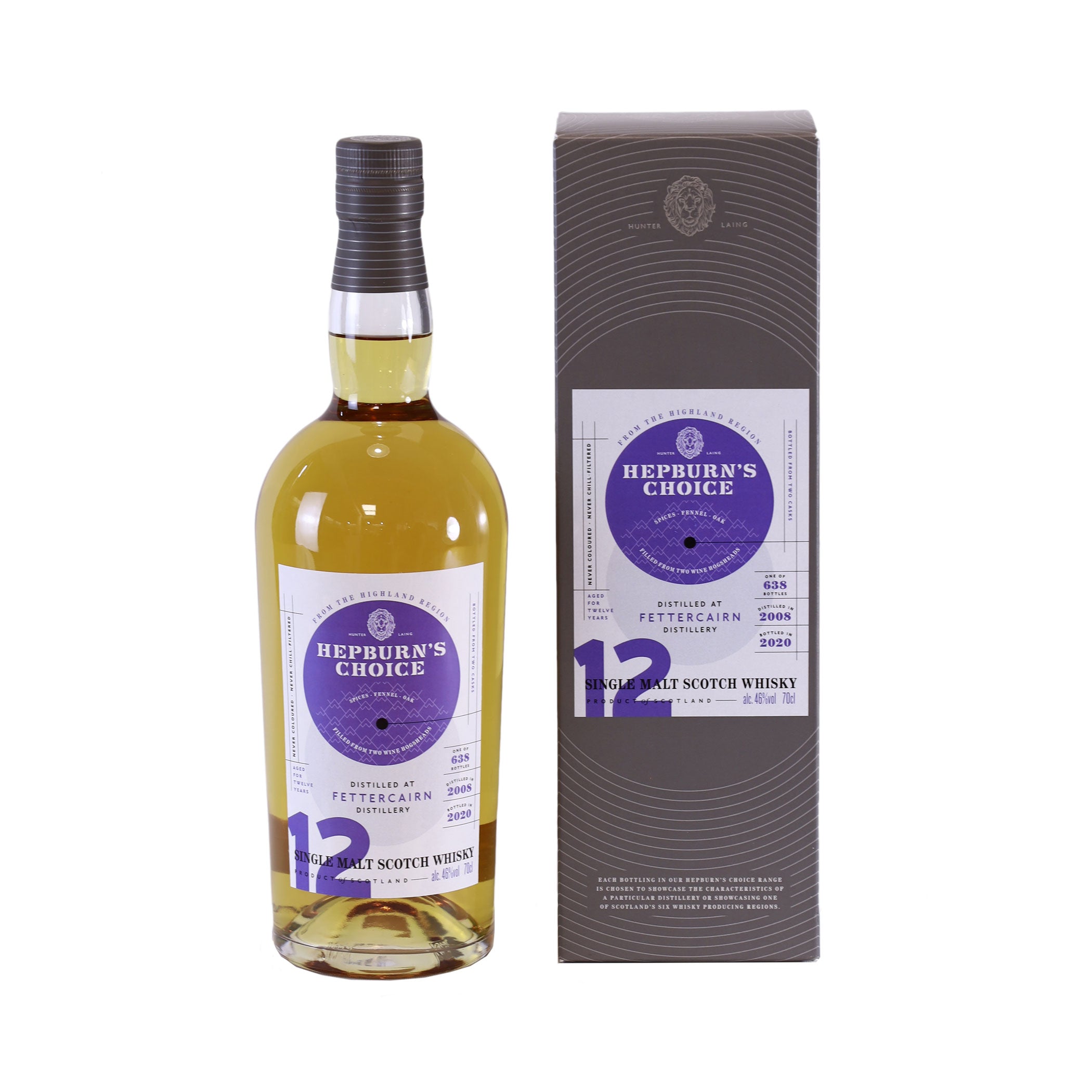 Fettercairn Hepburn's Choice 2008/2020 12 Jahre, 46%