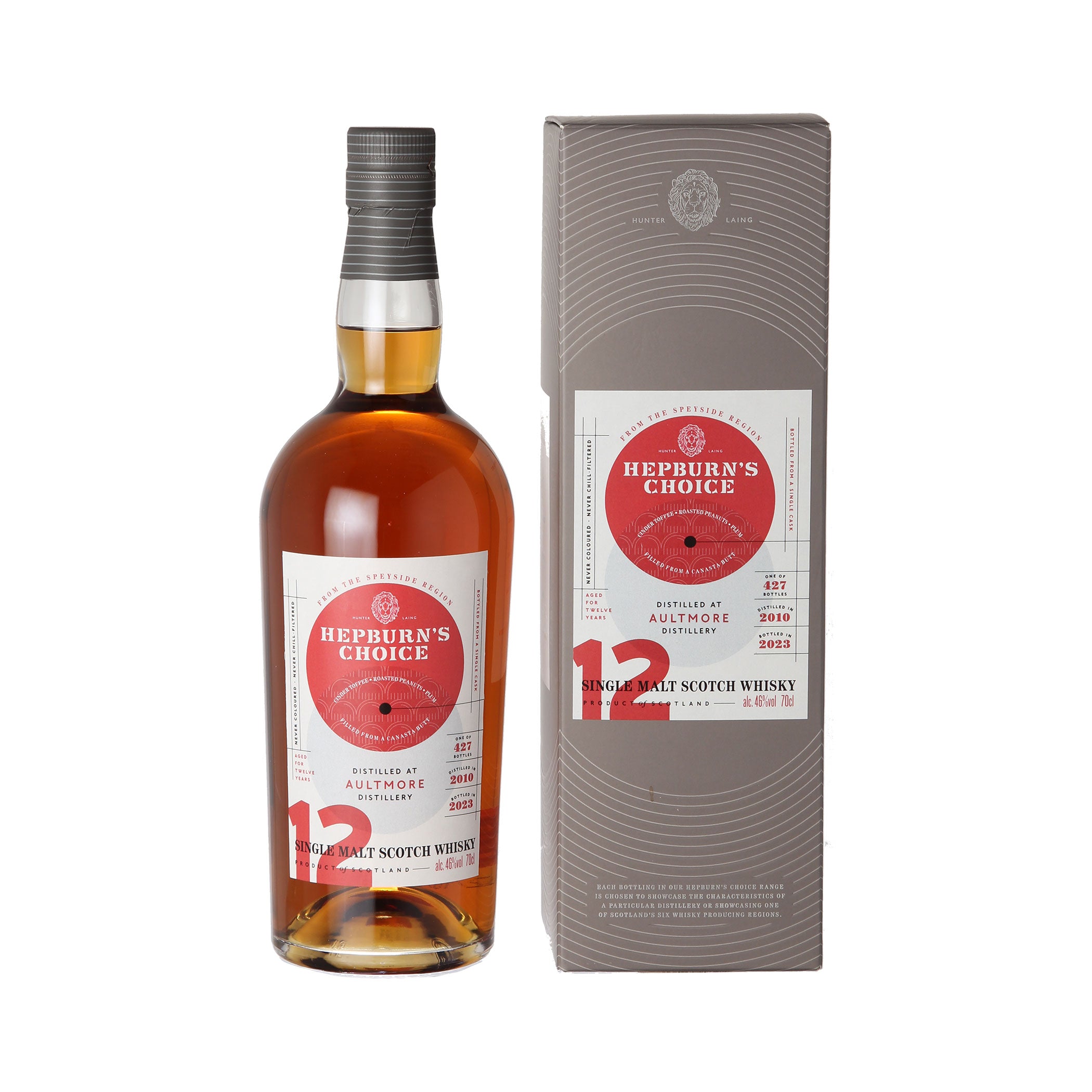 Aultmore 12 Jahre - Hunter Laing - Hepburn’s Choice - Speyside Single Malt Whisky
