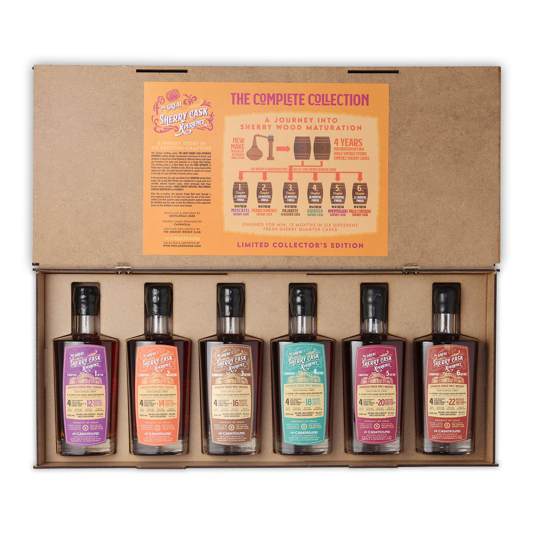 The Great Sherry Cask Xperience - 6 Spanish Single Malt Whiskies - The Caskhound