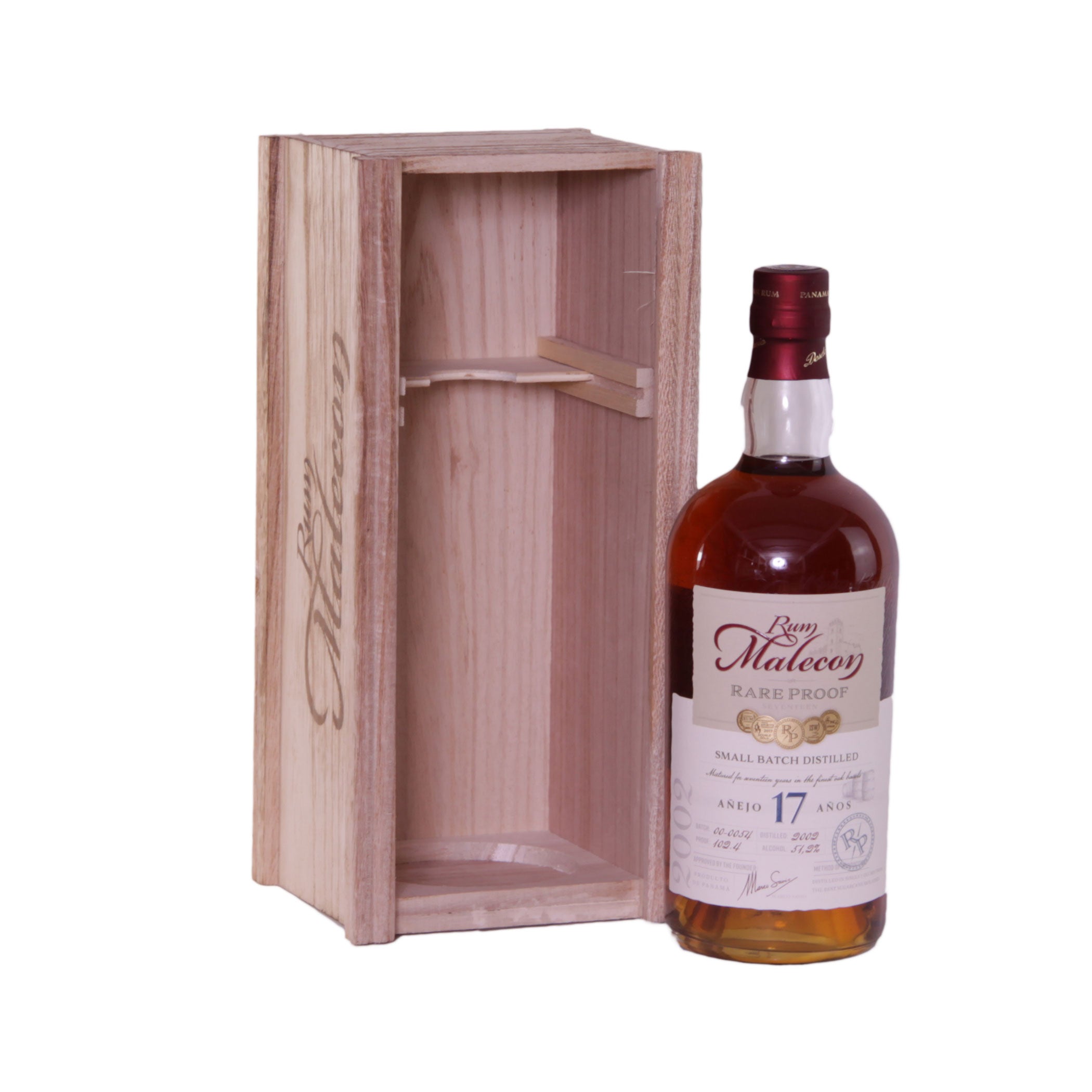 Rum Malecon Rare Proof 17 YO 51.2% Rum from Panama