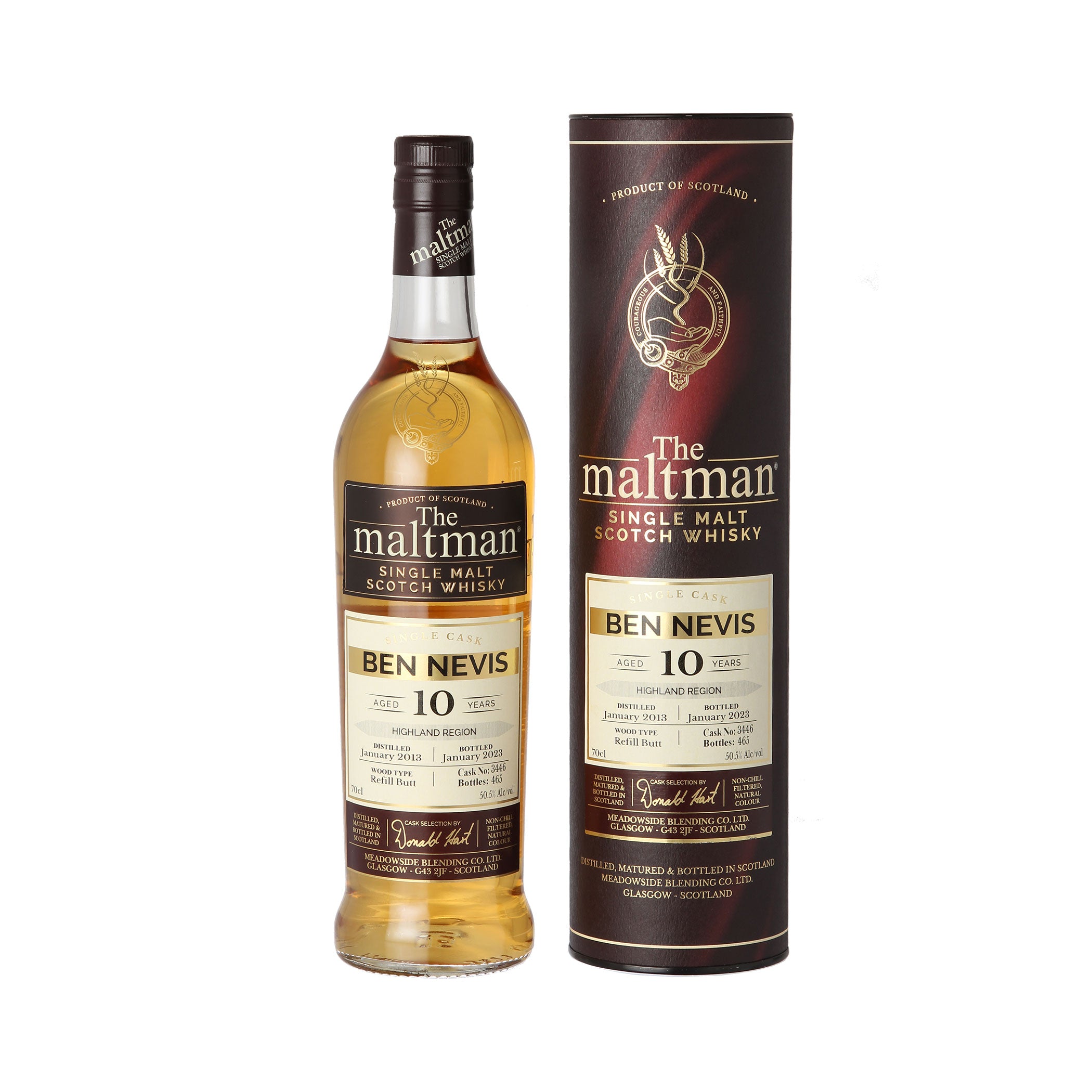 Ben Nevis, 2013, 10 years old, 50,5%, Refill Butt, cask no. 3446