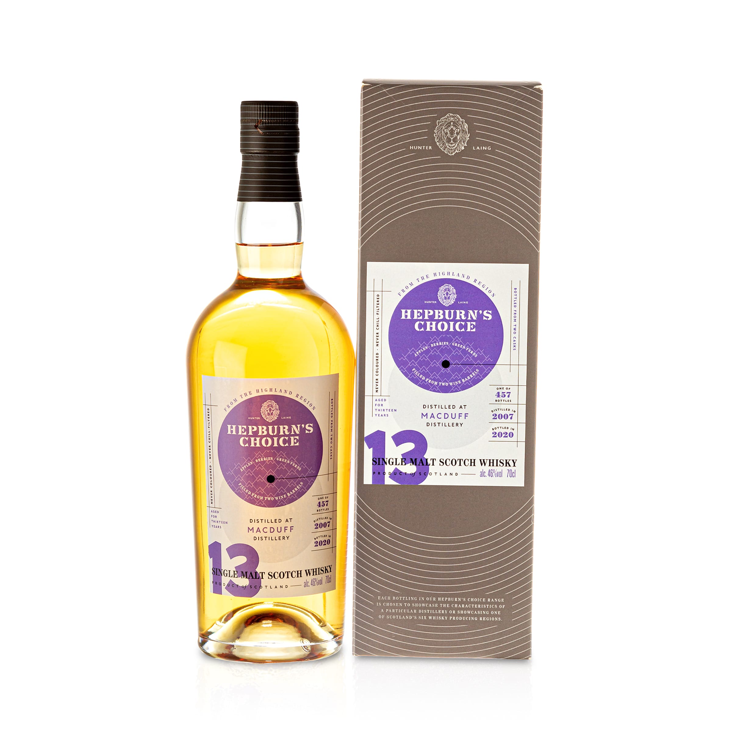 Macduff, Hepburn's Choice, wine finish, 2007, 13 YO, 46 %