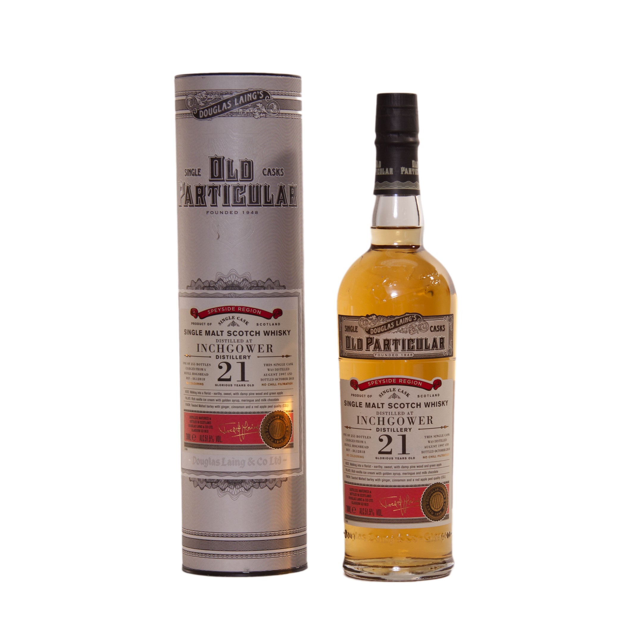 Inchgower 21 Jahre OLD PARTICULAR #DL12818