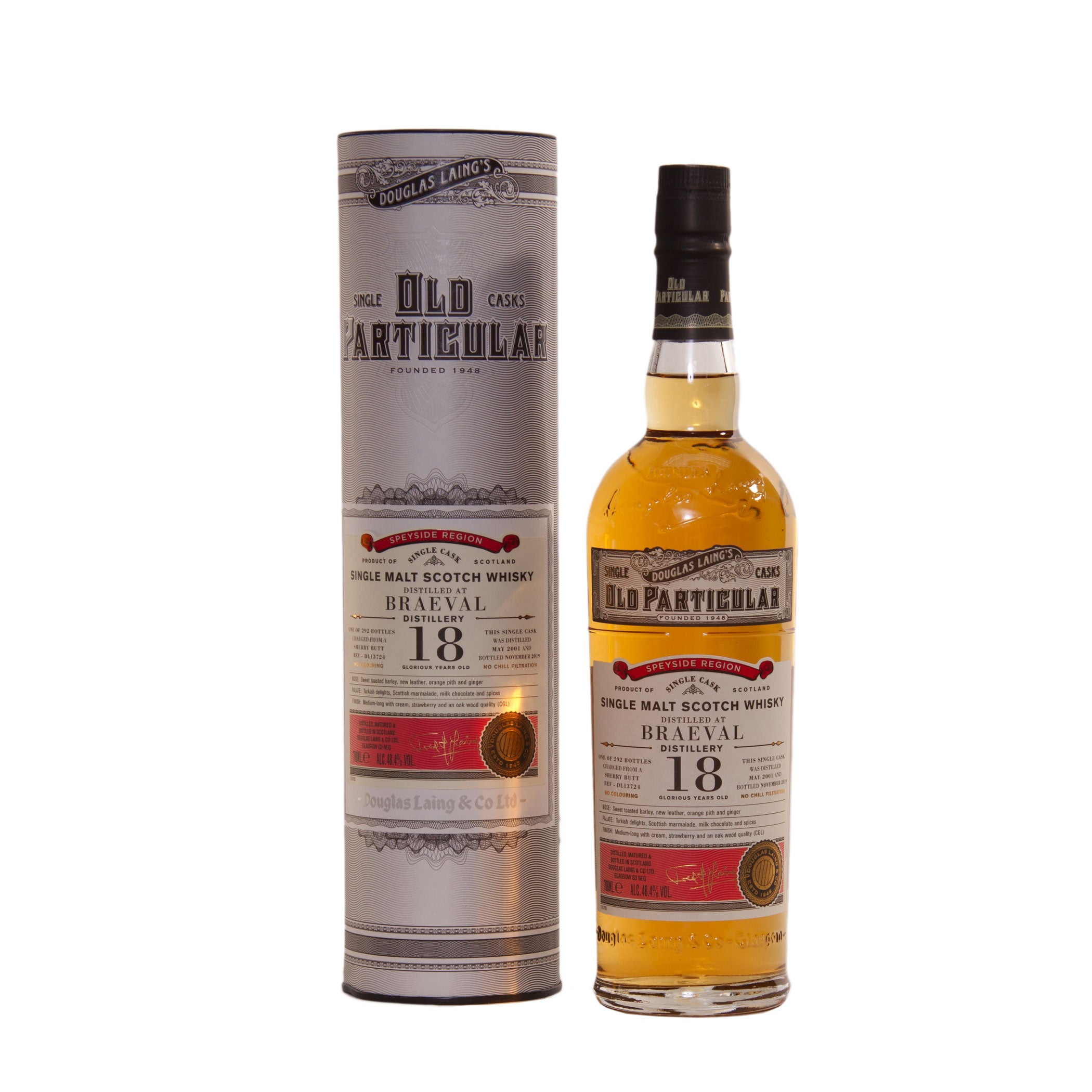 Breaval Sherry Matured 18 Jahre OLD PARTICULAR #DL13724