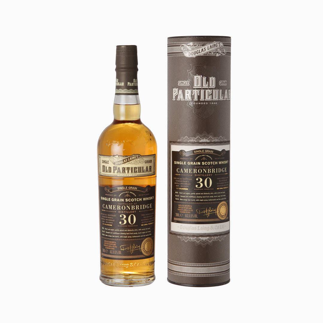 Cameronbridge 30 Jahre 1991/2022 - Douglas Laing Old Particular mit Geschenkverpackung