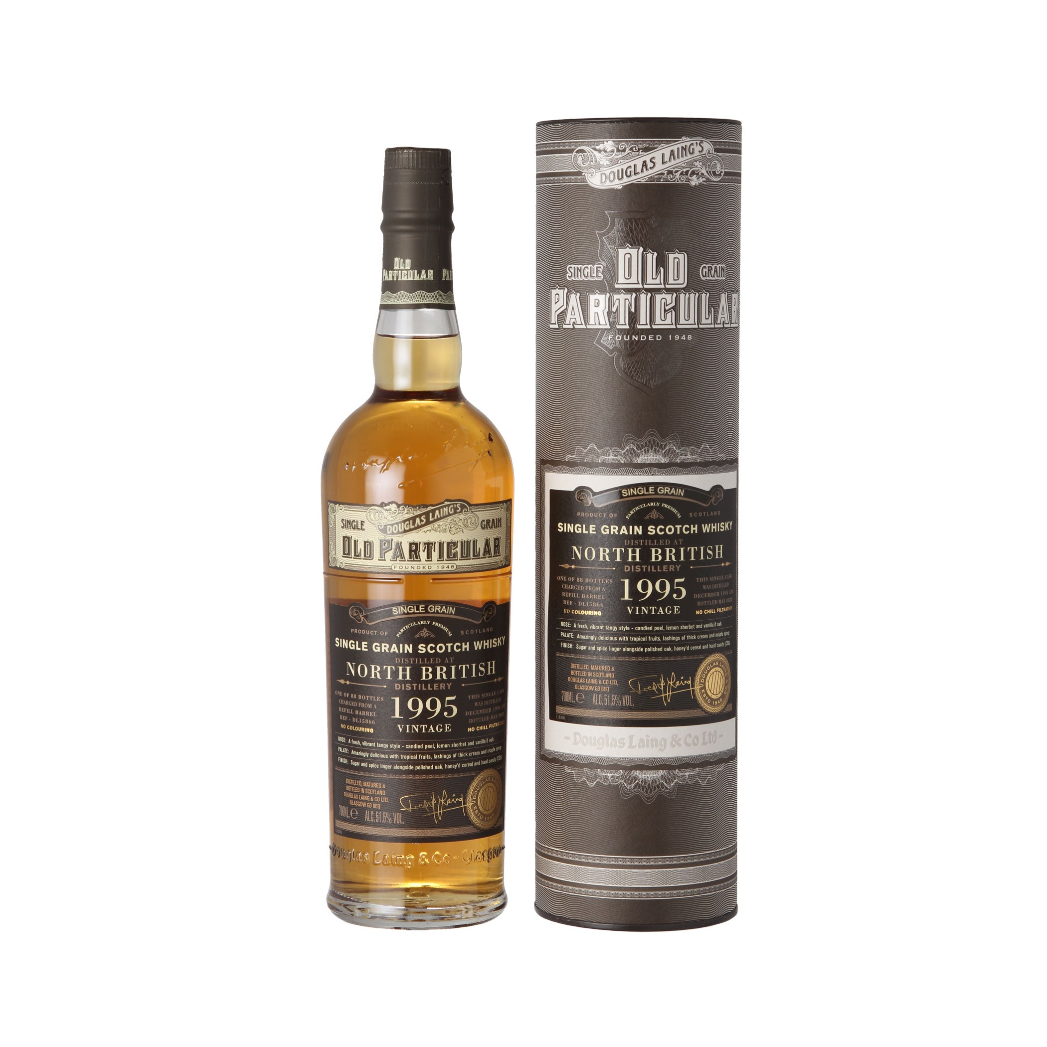 North British 26 Jahre 1995/2022 - Douglas Laing Old Particular mit Geschenkverpackung
