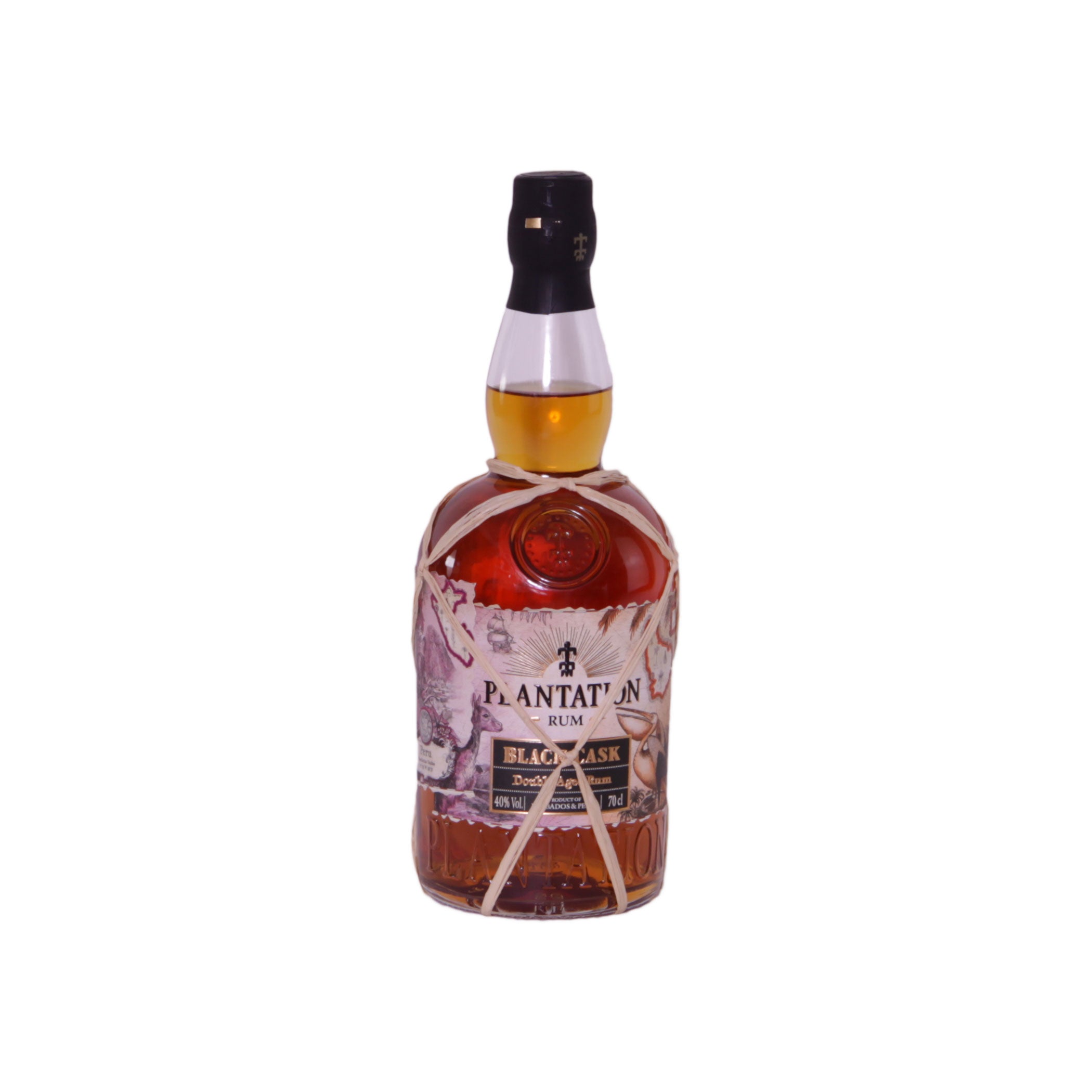 Plantation Black Cask 40% Rum from Barbados & Peru