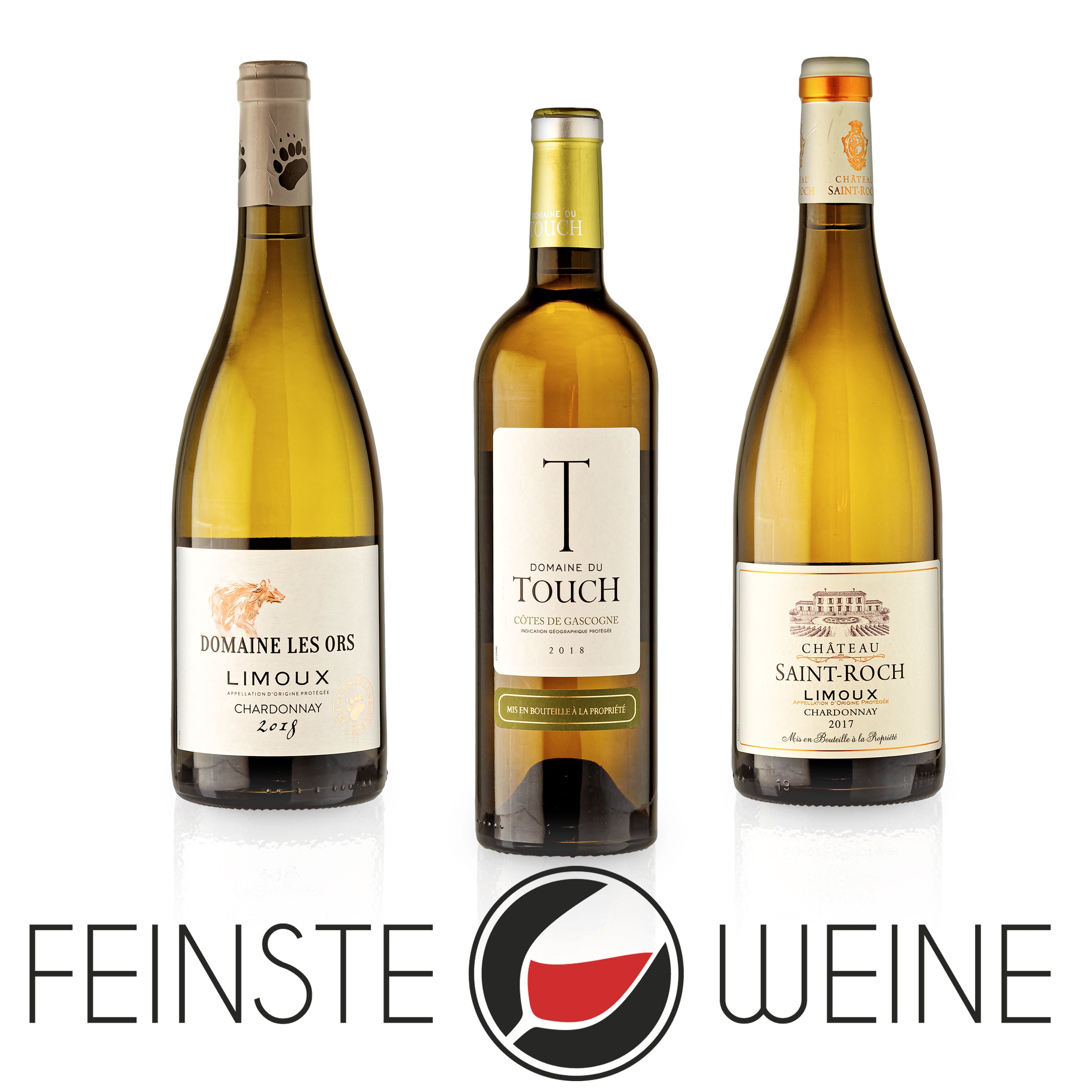 Feinste Weine - 6 er Probierselection - Languedoc-Roussillon - Blanc/Rouge - Rotwein/Weißwein - trocken - Weinpaket