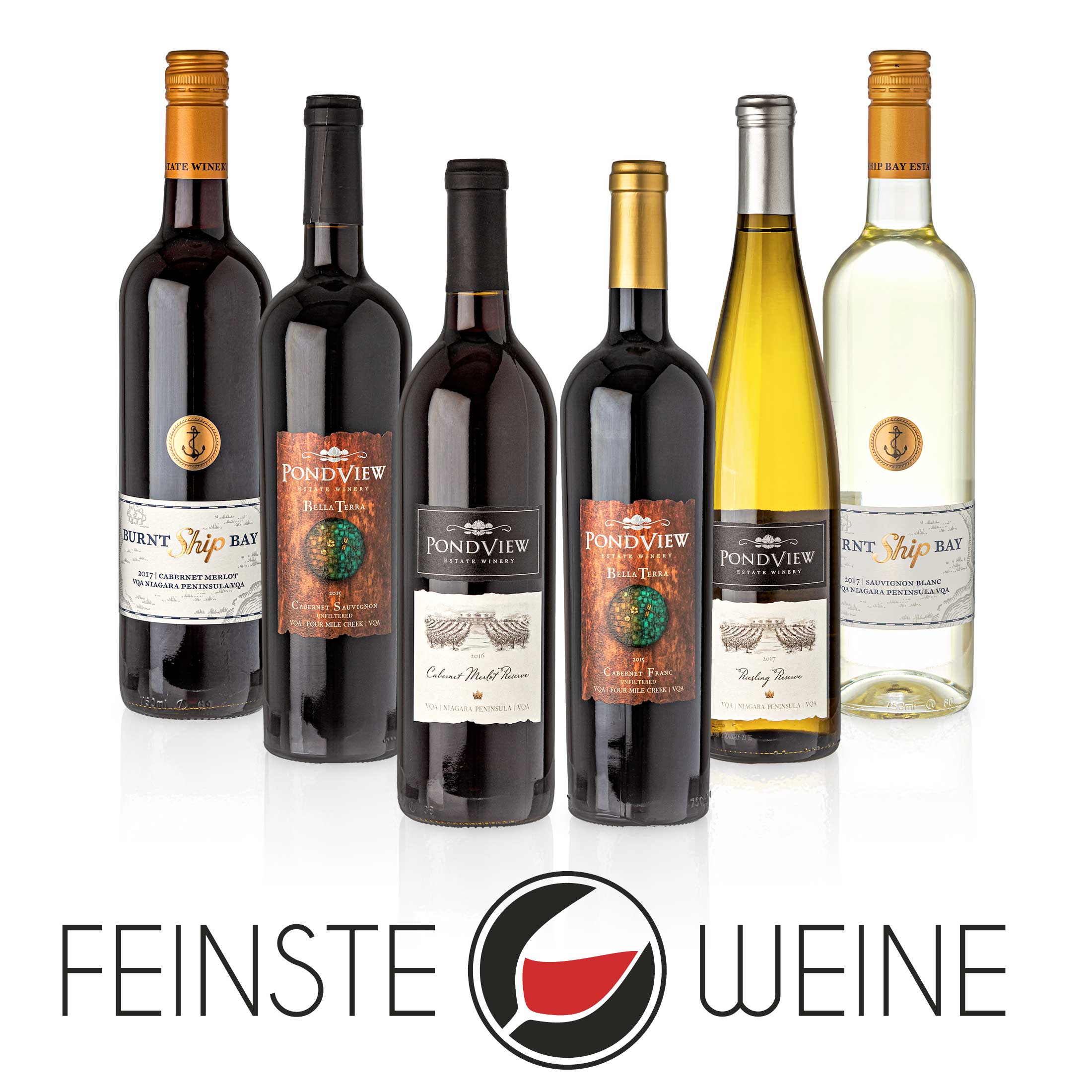 Feinste Weine - Weinpaket VQA Niagara Peninsula Kanada (6 x 0,75 l)