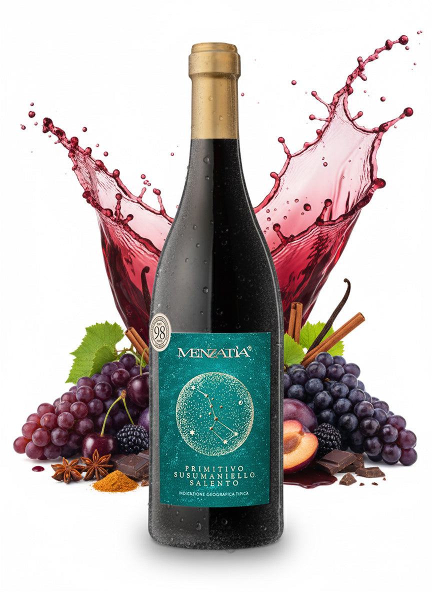 Menzatia Primitivo Susumaniello Salento IGT Red Wine Fruity 13.5% vol 0.75 L