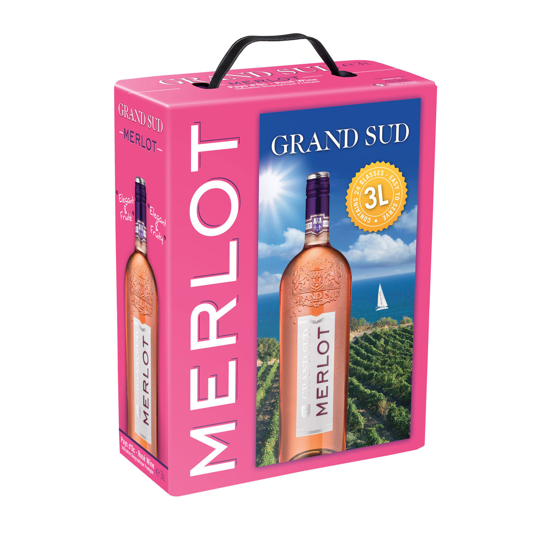 Bag-in-Box – Merlot Rosé – Pays d’Oc 3 L
