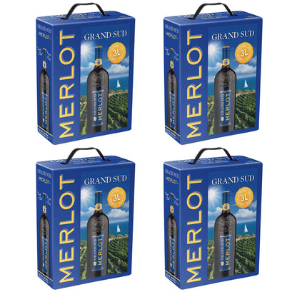 Bag-in-Box - Merlot Pays d’Oc - Rotwein - Grand Sud 3 L.