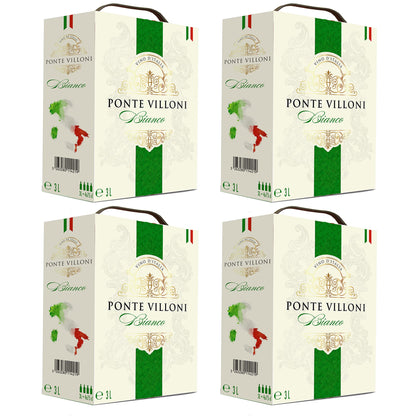 Bag-in-Box Italienischer Weißwein lieblich BiB 3L - Ponte Villoni, Italien