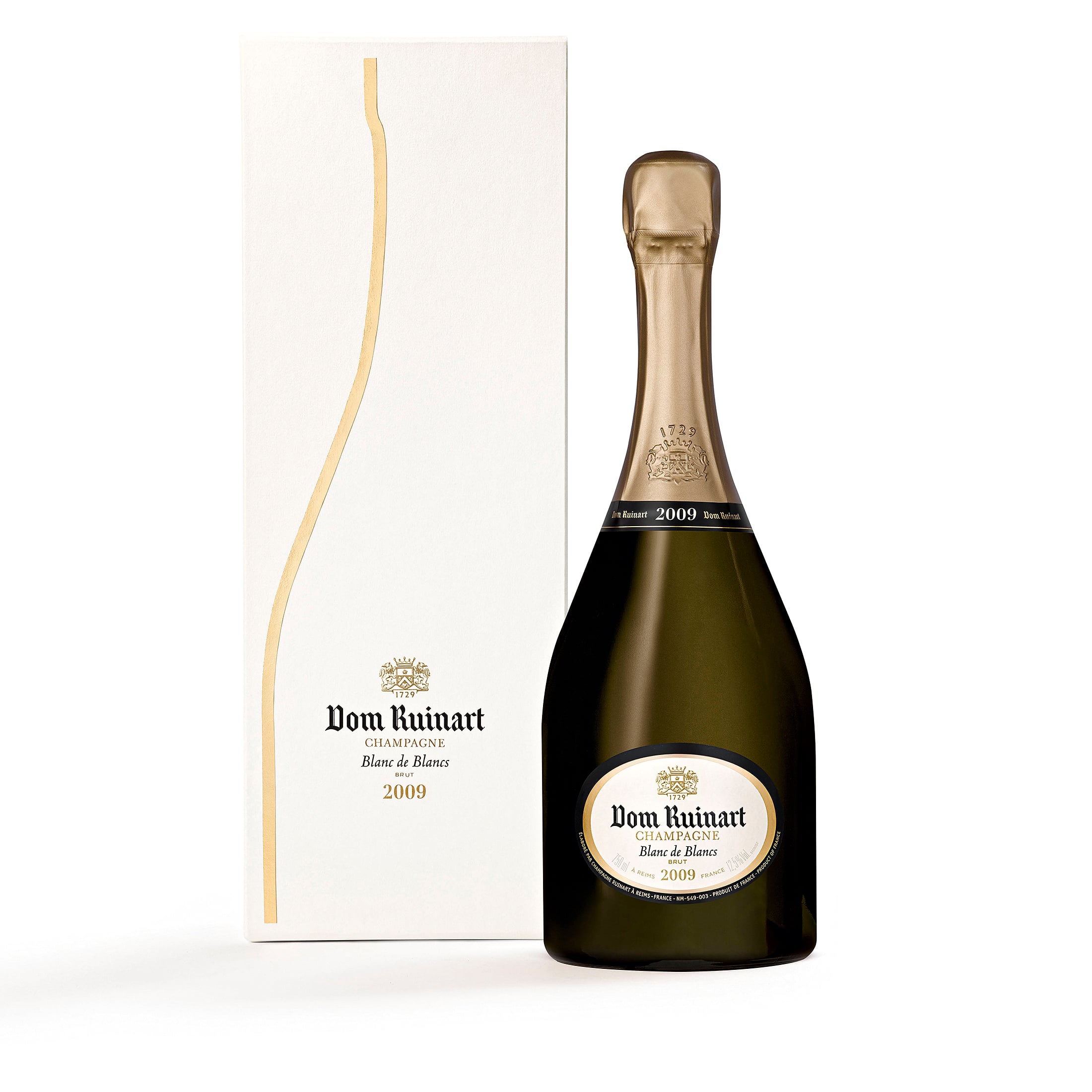 Dom Ruinart Blanc de Blancs 2009 Champagne (0.75 L) with gift box