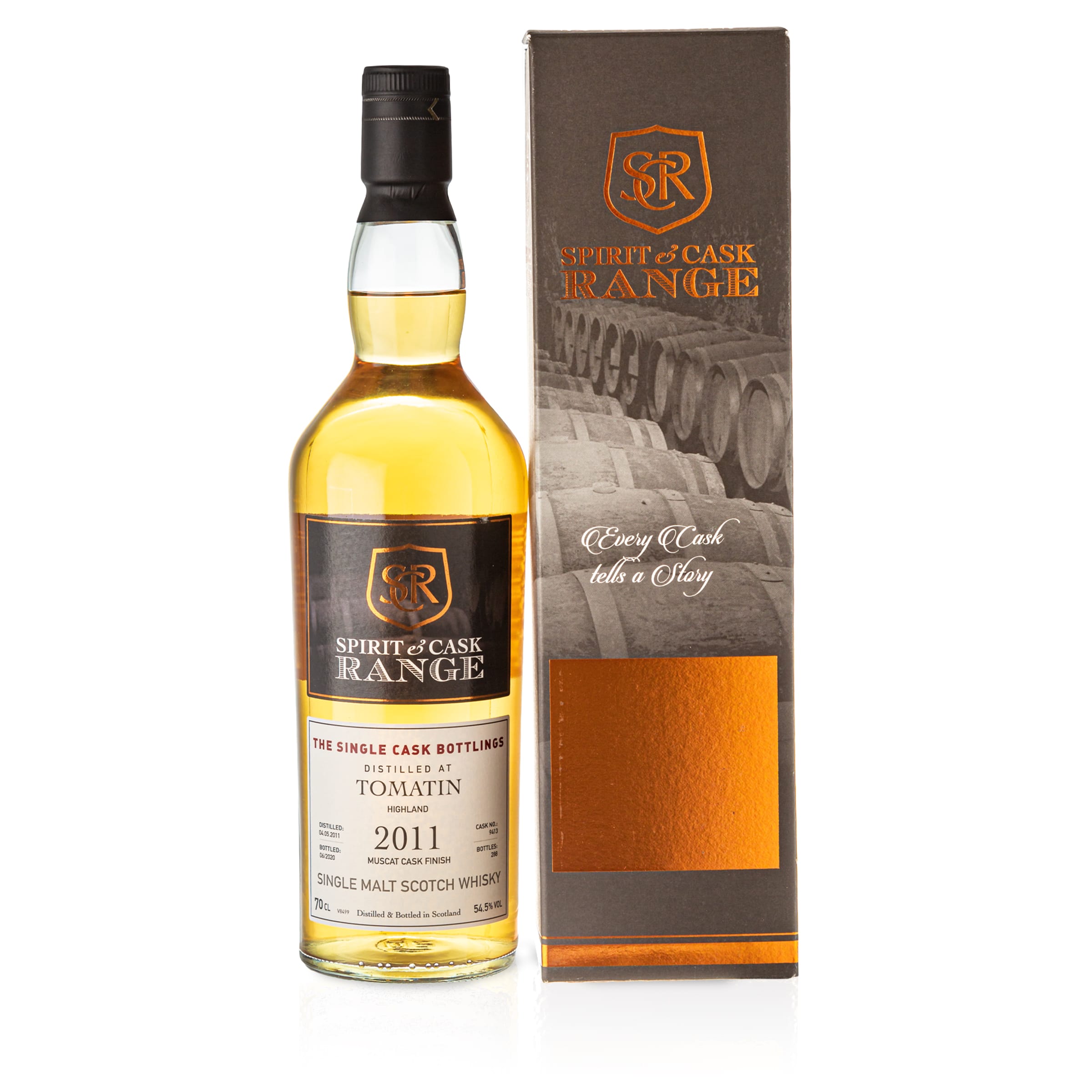 1 Flasche S&C Range Tomatin 2011/2020 54,5% Muscat Cask Finish #9413 0,7l Front
