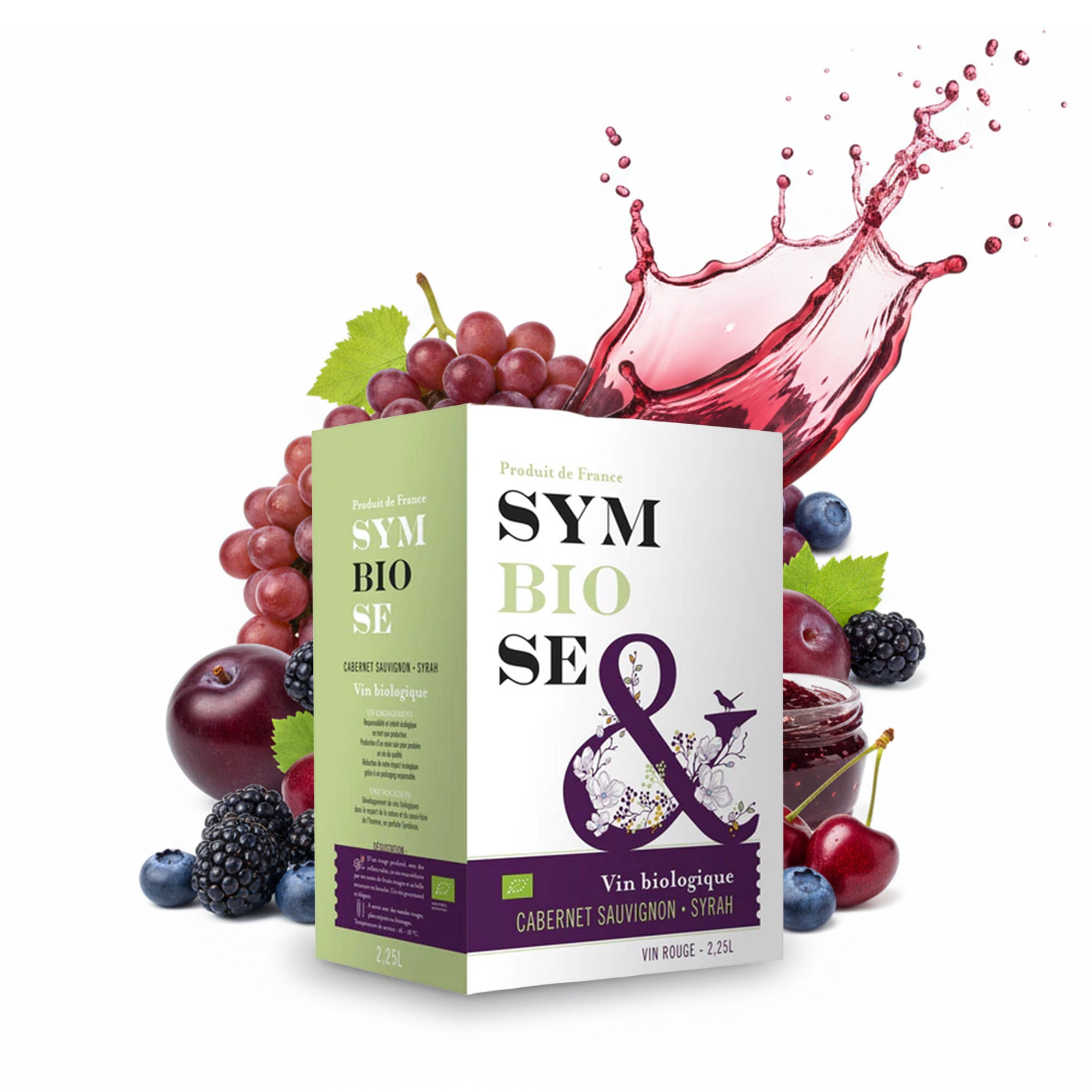 Symbiose BIO Rotwein trocken - Cabernet Sauvignon Syrah Bag-in-Box 2,25 l