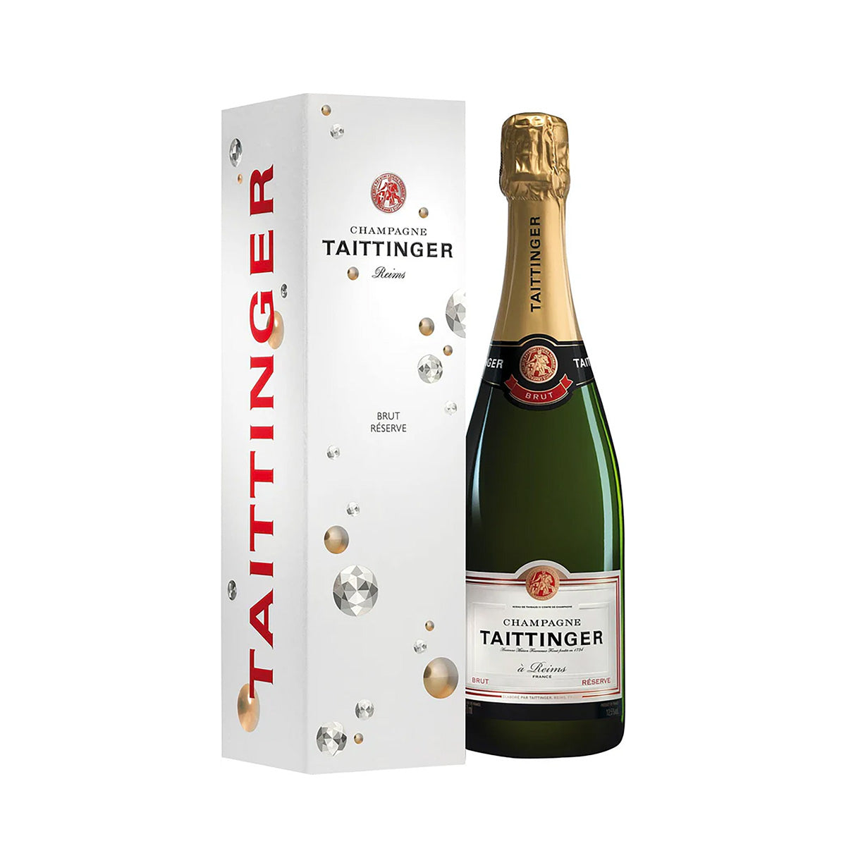 Taittinger Brut Réserve in Geschenkpackung