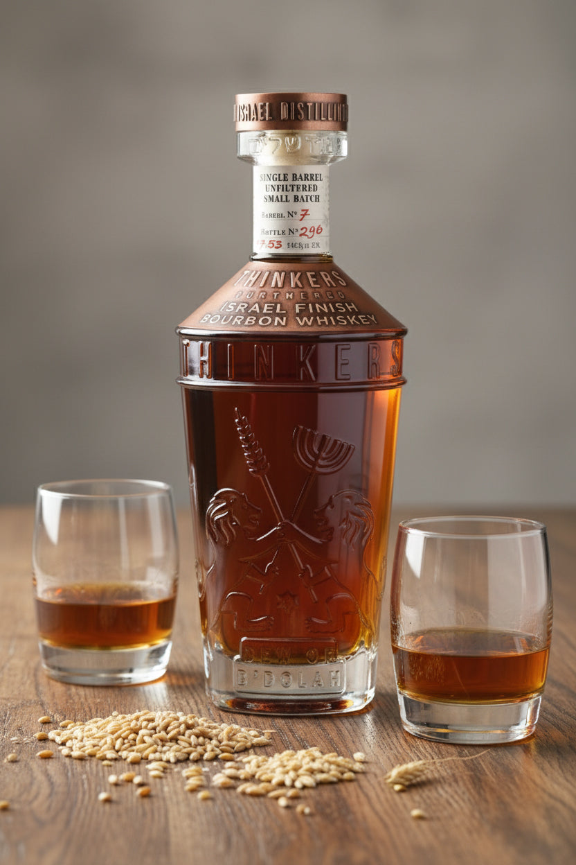 Thinkers Dew of B'Dolah Bourbon Whiskey - 700ml, 47% vol – Aromen von Vanille, Toffee & Schokolade