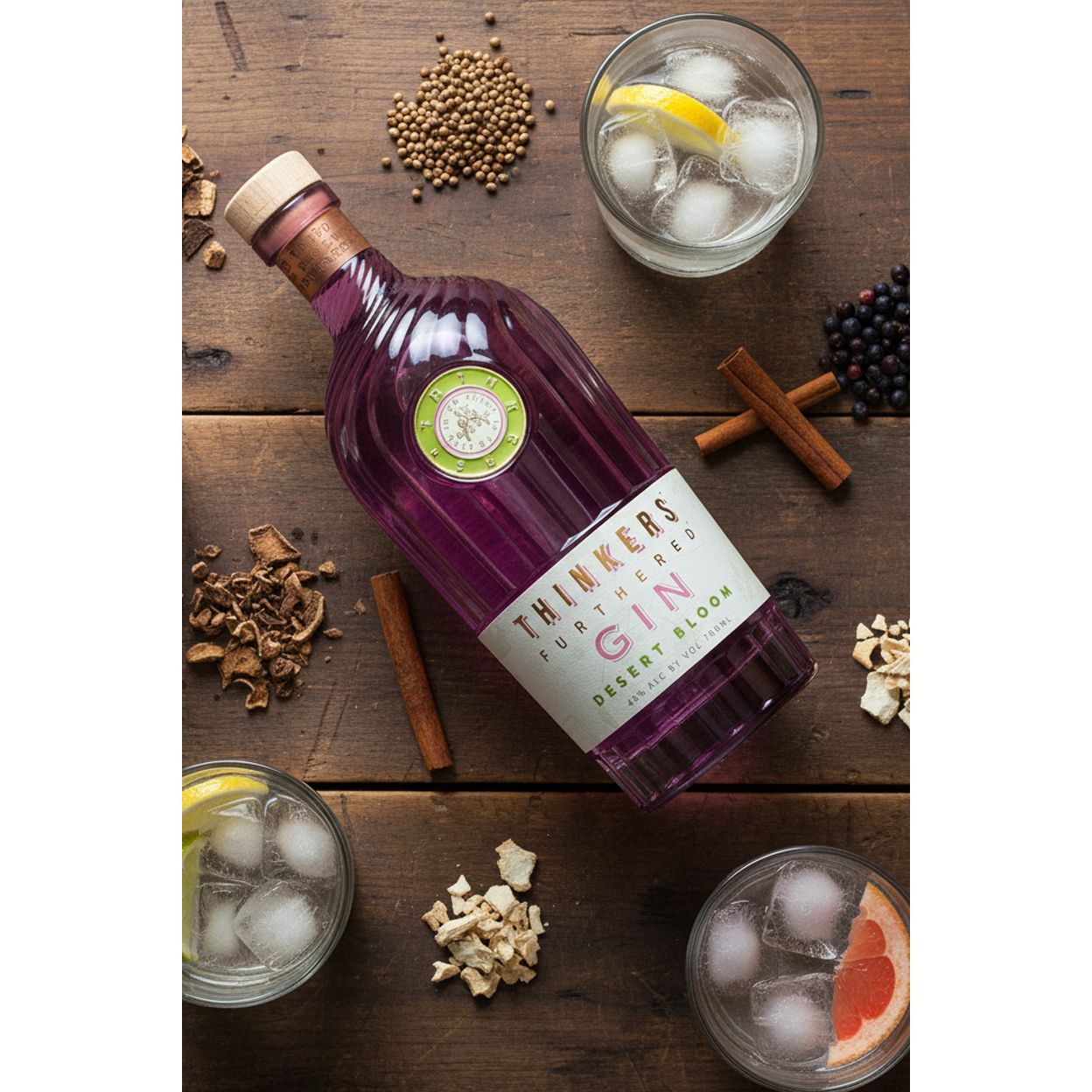 Thinkers Premium Desert Bloom Gin - 40% 0.7l
