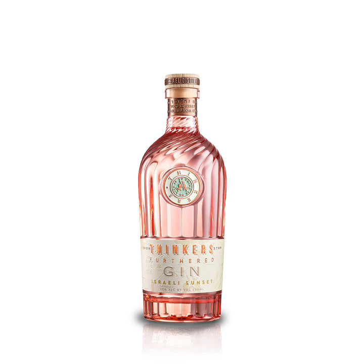 Thinkers Sunset Gin - New World Gin with Rose Petals &amp; Red Berries - 700ml, 40% vol