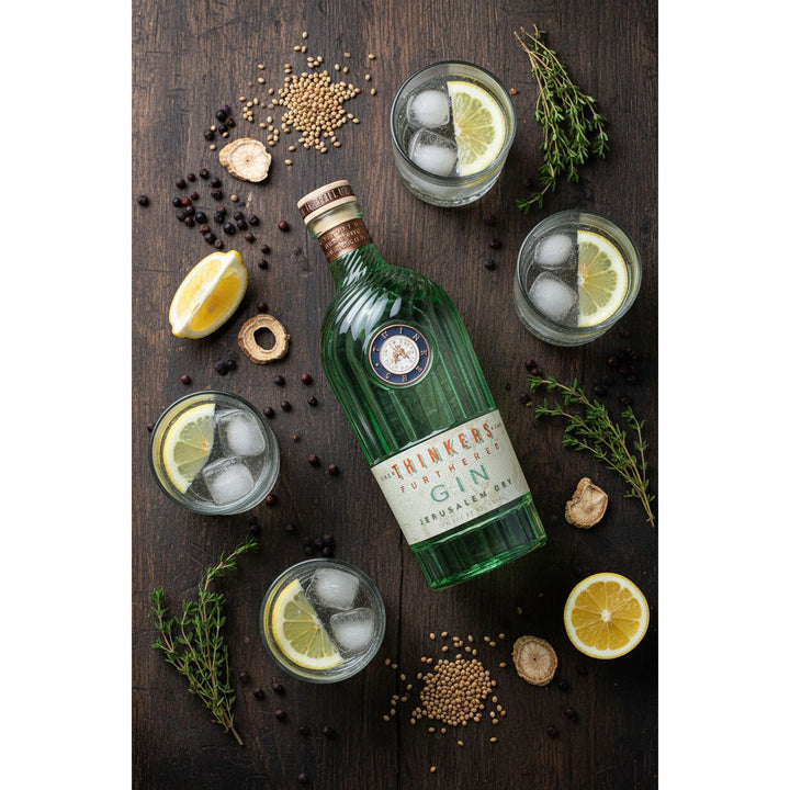 Thinkers Premium Jerusalem Gin - Handcrafted with Botanicals – 700ml, 42% vol