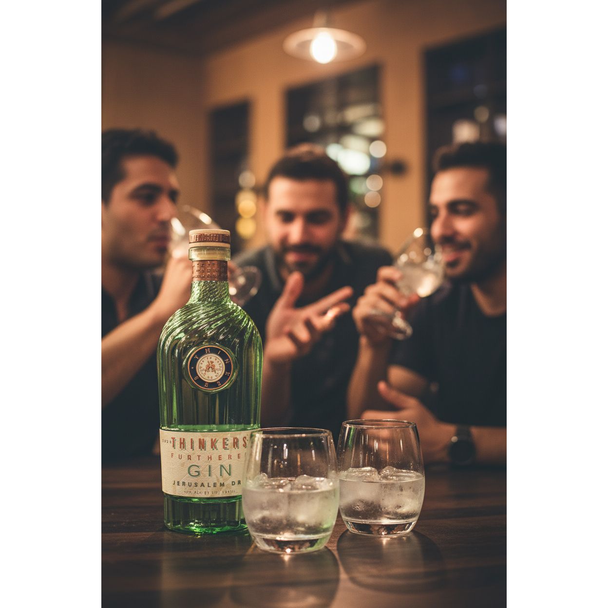 Thinkers Premium Jerusalem Gin - Handcrafted with Botanicals – 700ml, 42% vol