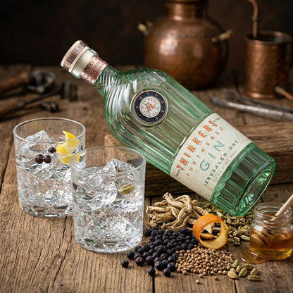 Thinkers Premium Jerusalem Gin - Handcrafted with Botanicals – 700ml, 42% vol