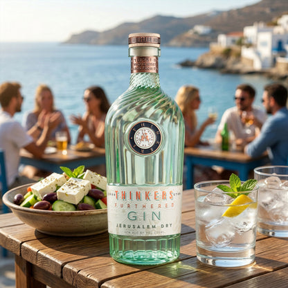 Thinkers Premium Jerusalem Gin - Handcrafted with Botanicals – 700ml, 42% vol