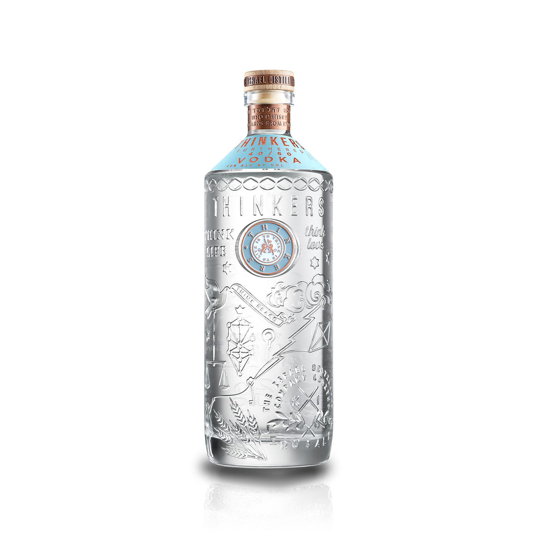 Thinkers Vodka 40-60 - velvety smooth premium vodka made from red winter wheat - 700ml, 40% vol
