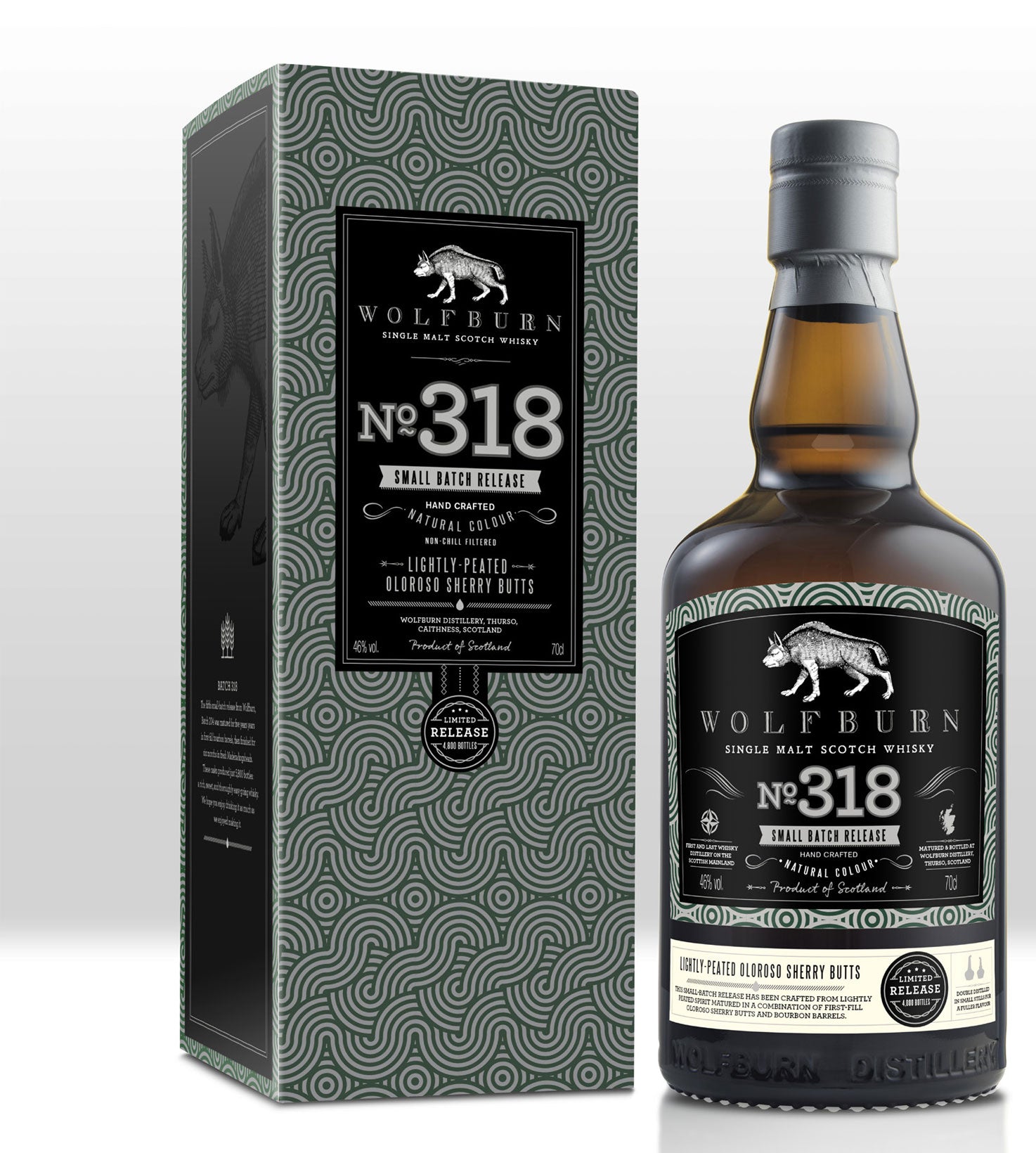 WOLFBURN BATCH 318  Limited Release Peated  Sherried