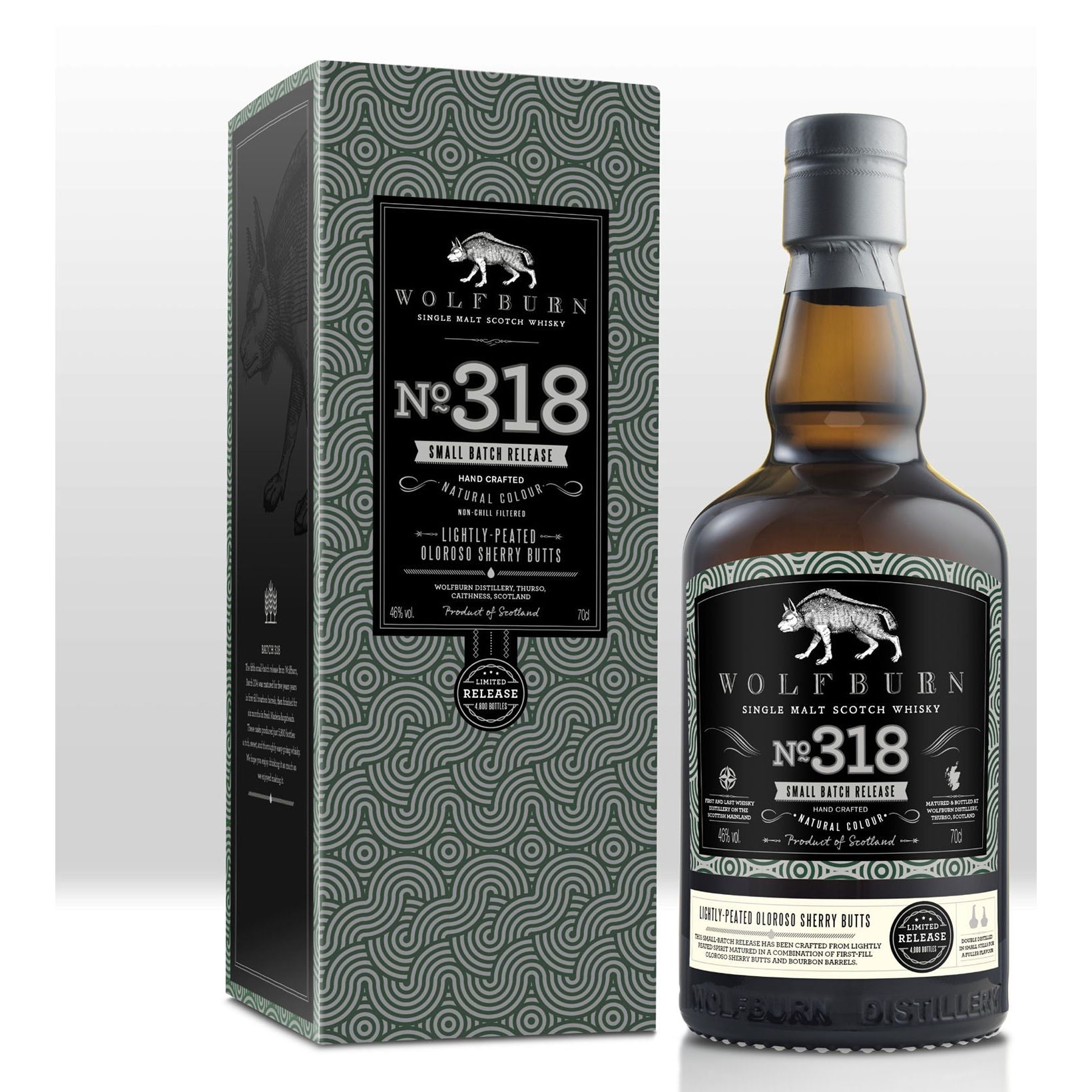 WOLFBURN BATCH 318  Limited Release Peated  Sherried
