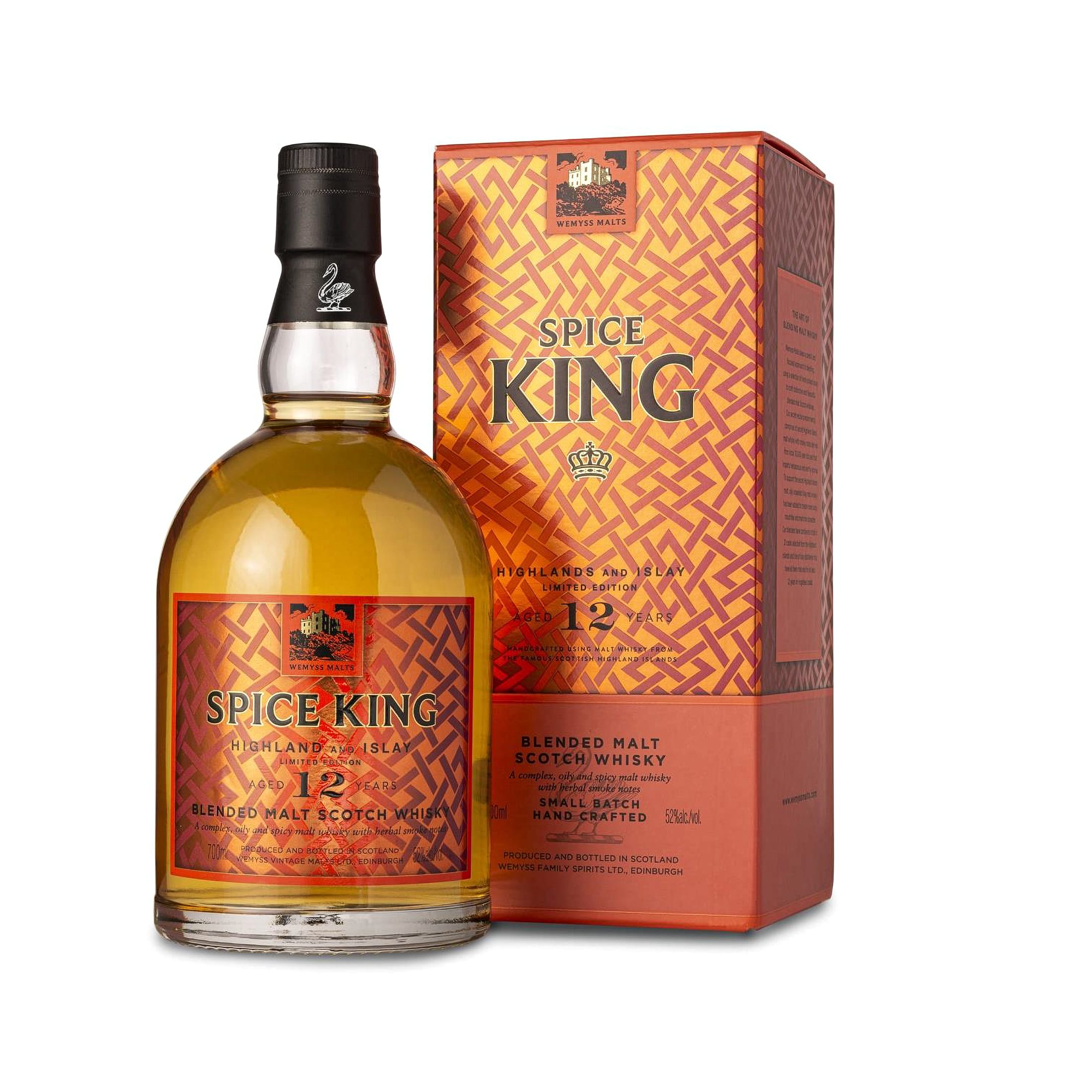 Wemyss Spice King 52% "Highland and Islay" 12 Years old - Limited Edition - Blended Malt Scotch Whisky