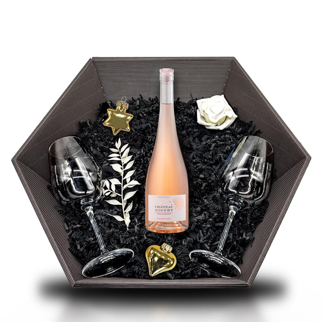 2020 Chateau Gigery Cotes de Provence Rose - Frankreich 0,75L 13% Vol Giftbasket