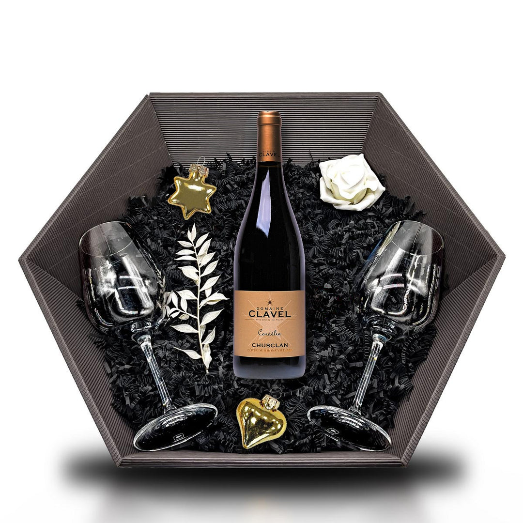 2017 Domaine Clavel Cotes du Rhone Villages Chusclan Cordelia - Frankreich 0,75L 13,5% Vol Giftbasket