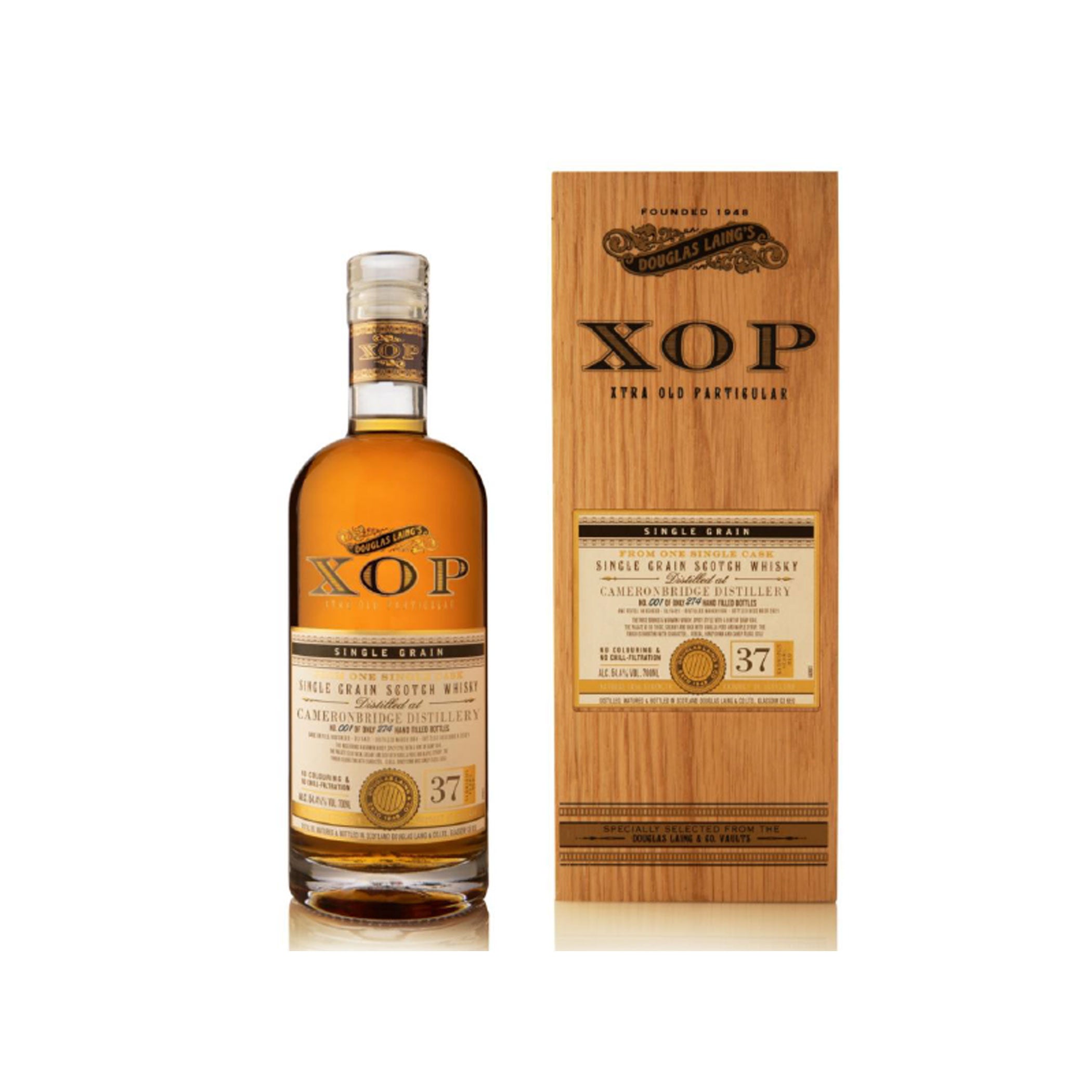 Cameronbridge 37 Jahre Xtra Old Particular Single Cask 1984/2021 - Douglas Laing