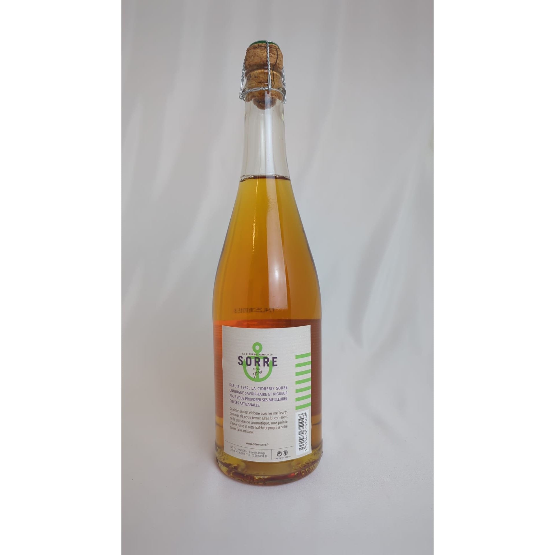 Sorre Cidre Bio Brut 0,75L 4,5% vol.