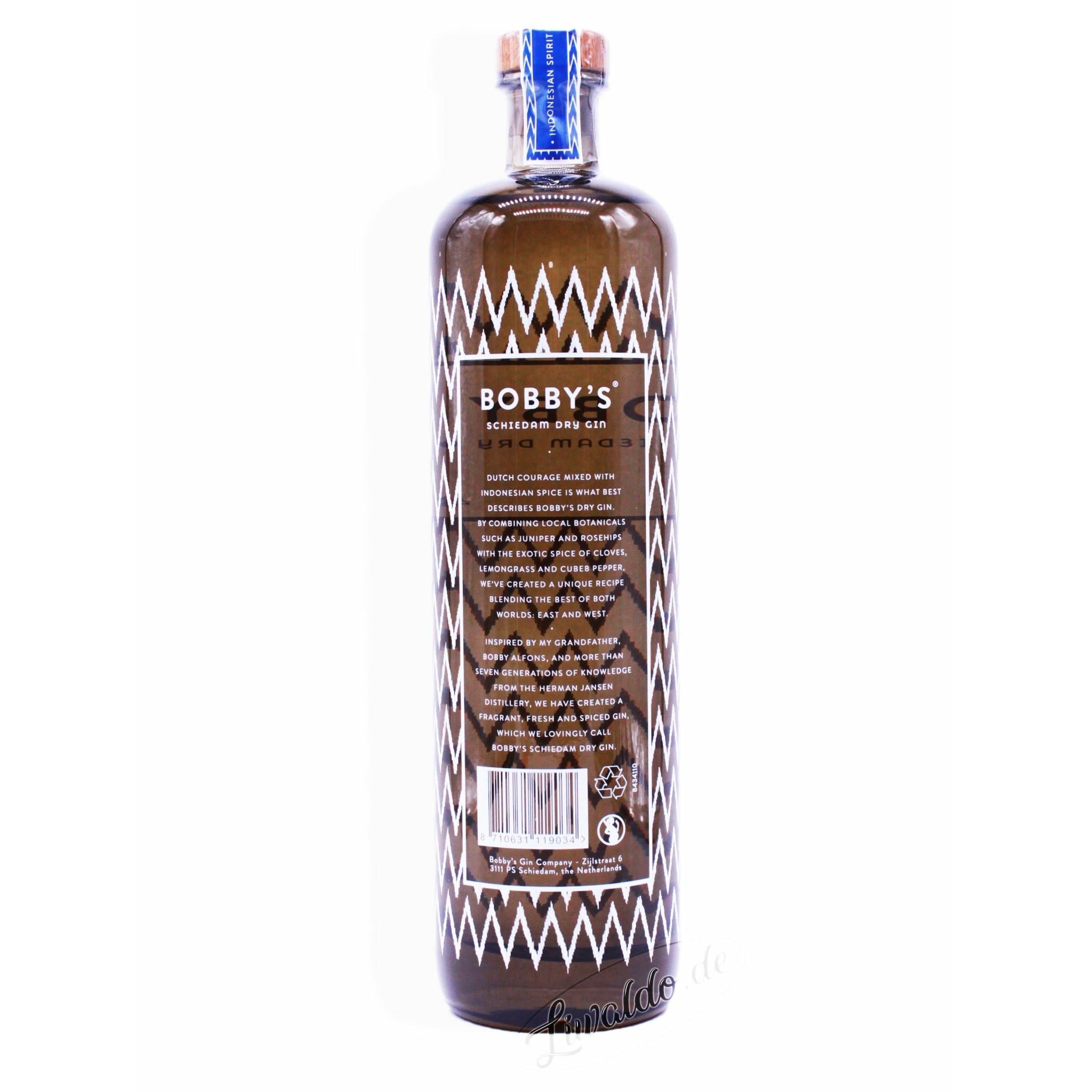 Bobby's Schiedam Dry Gin 42% 0,7 l - Liwaldo