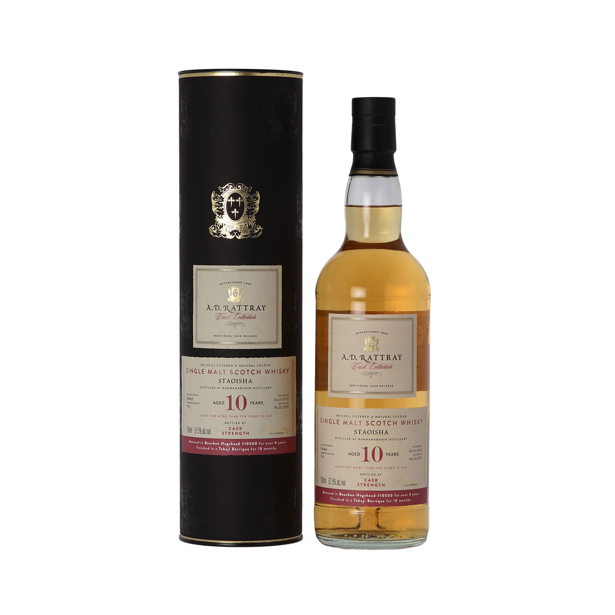 Staoisha 2013 - 10 Jahre - Tokaji Barrique Finish - A.D.Rattray