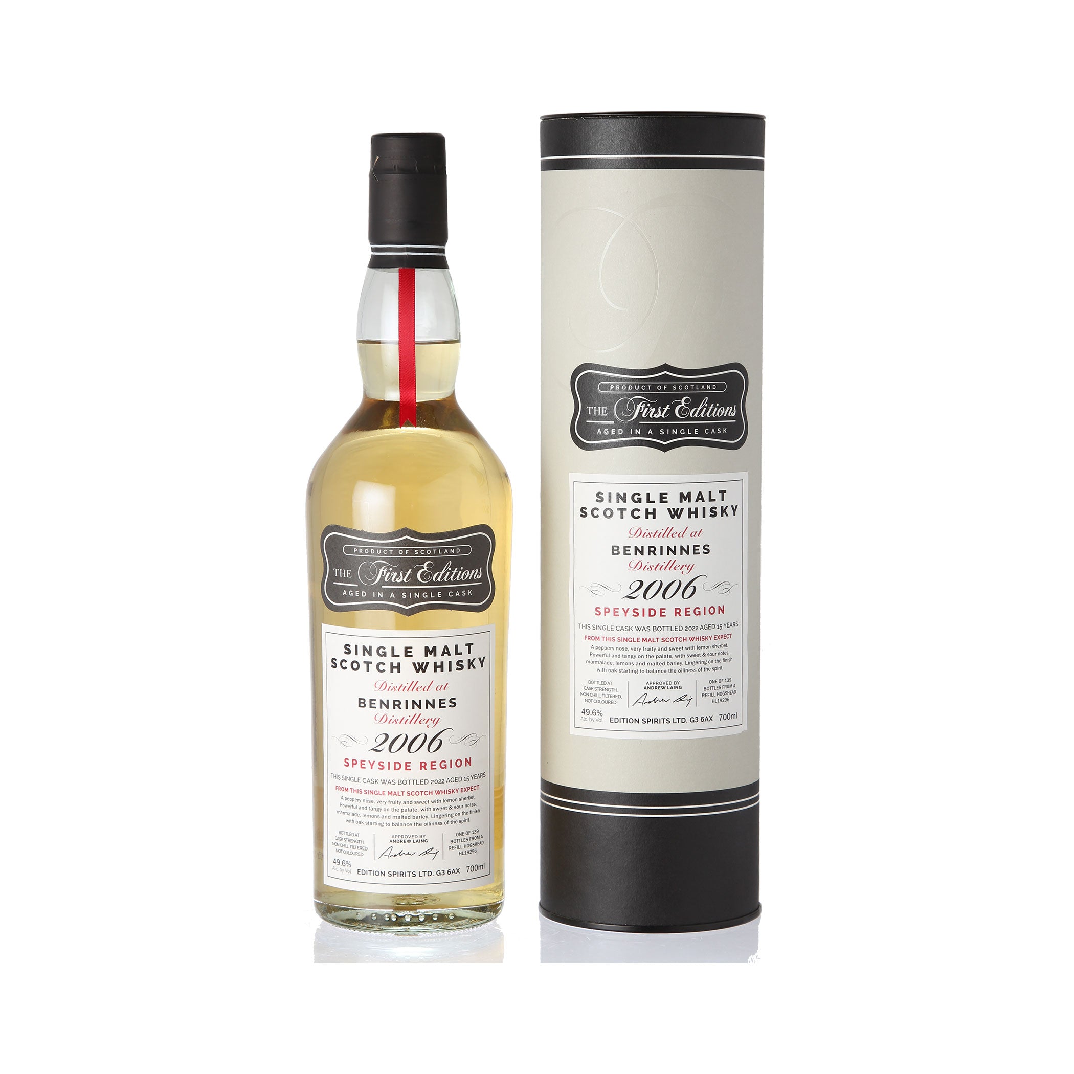Benrinnes, First Editions, 2006, 15 Jahre, Refill Hogshead