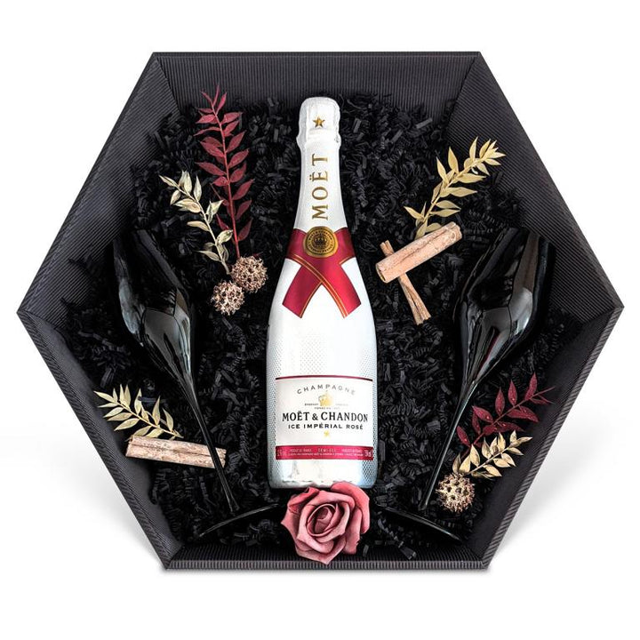 Moët &amp; Chandon Ice Impérial Rosé Champagner 0,75L 12% Giftbasket