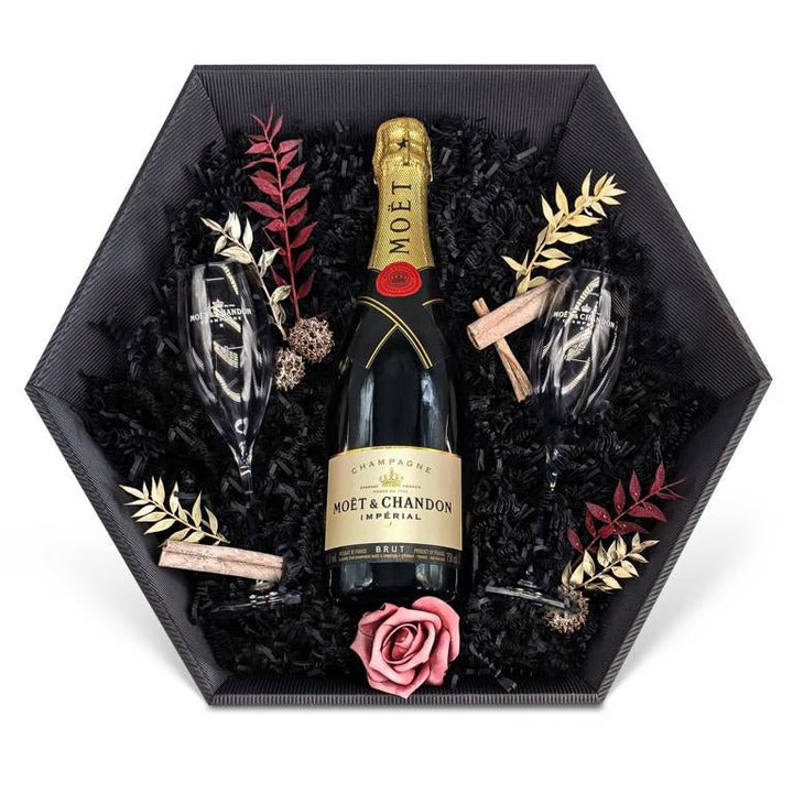 Moët &amp; Chandon Moët Impérial Champagner 0,75L 12% Vol Giftbasket