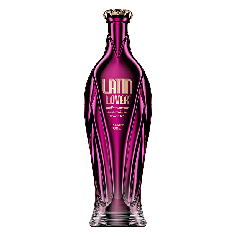 Latin Lover Premium Gin 37.5 % Vol.  Erdbeer- und Rosengeschmack Gin