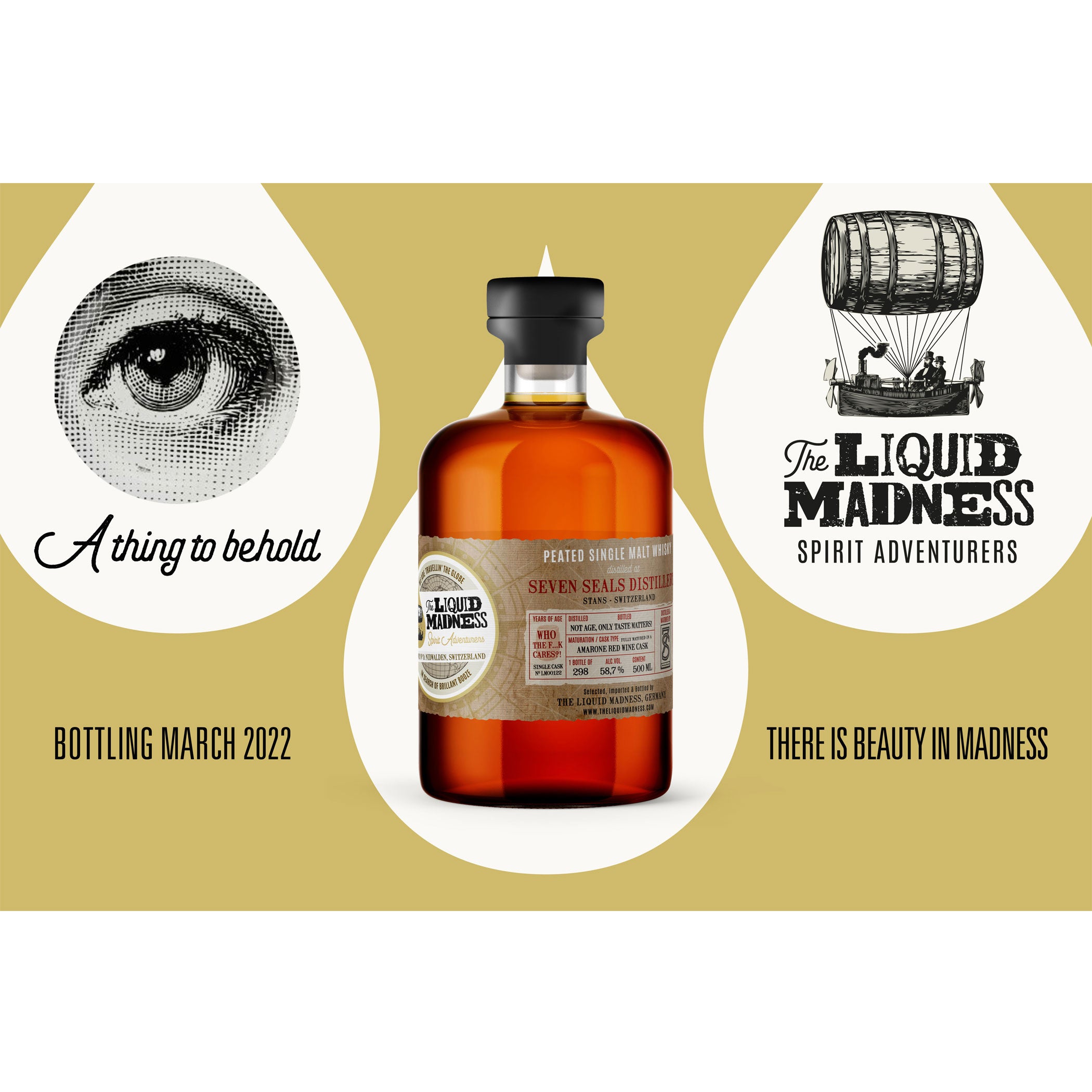 The Liquid Madness - Find 3 - Seven Seals - Amarone Red Wine - peated - The Caskhound