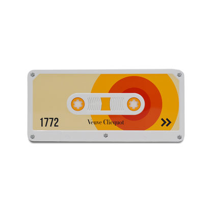 Rarität: Champagne Veuve Clicquot Brut Yellow Label 0,75L - Retro Cassette-Edition